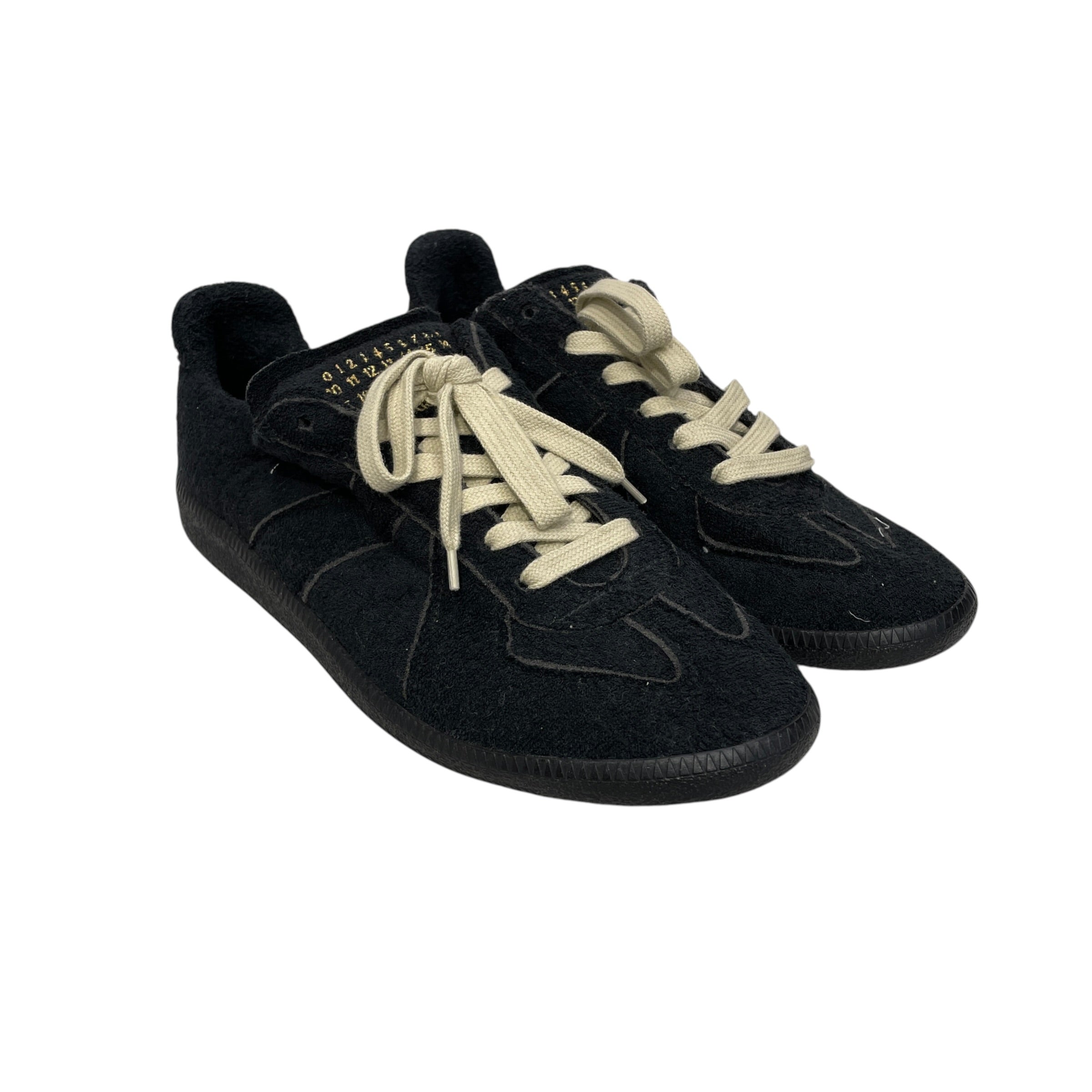 Maison Margiela/Low-Sneakers/EU 43.5/Cotton/BLK/TERRY CLOTH HOTEL SNEAKERS view 1