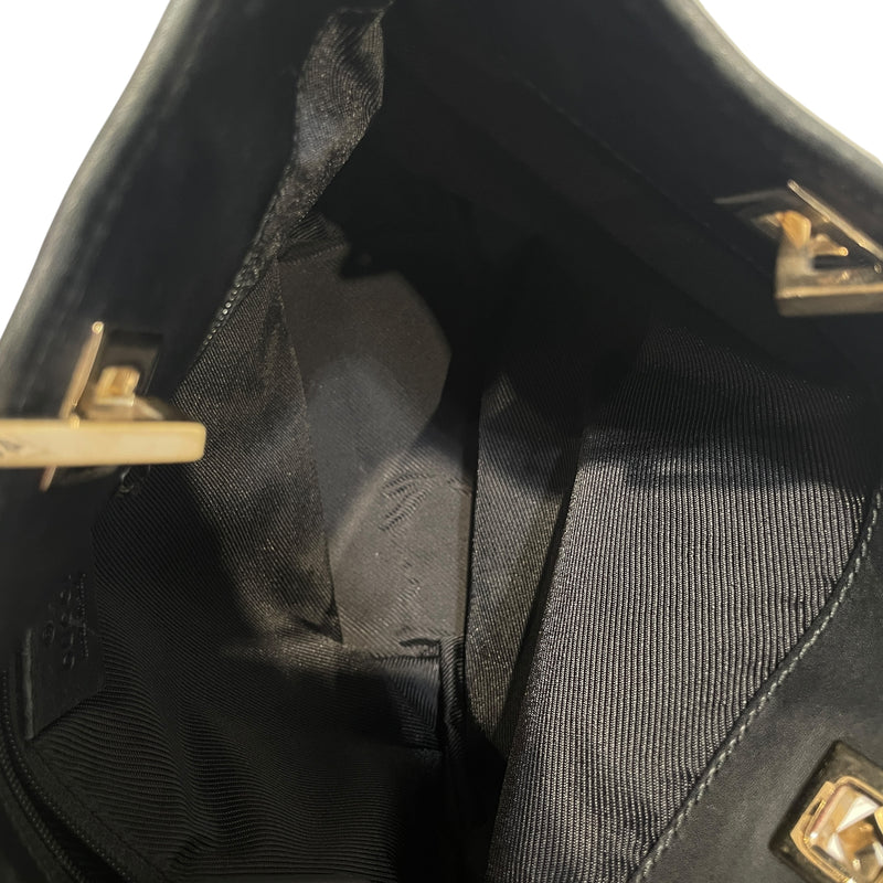 GUCCI/Tote Bag/Monogram/Cotton/BLK/Mini GG Canvas Tote 002214