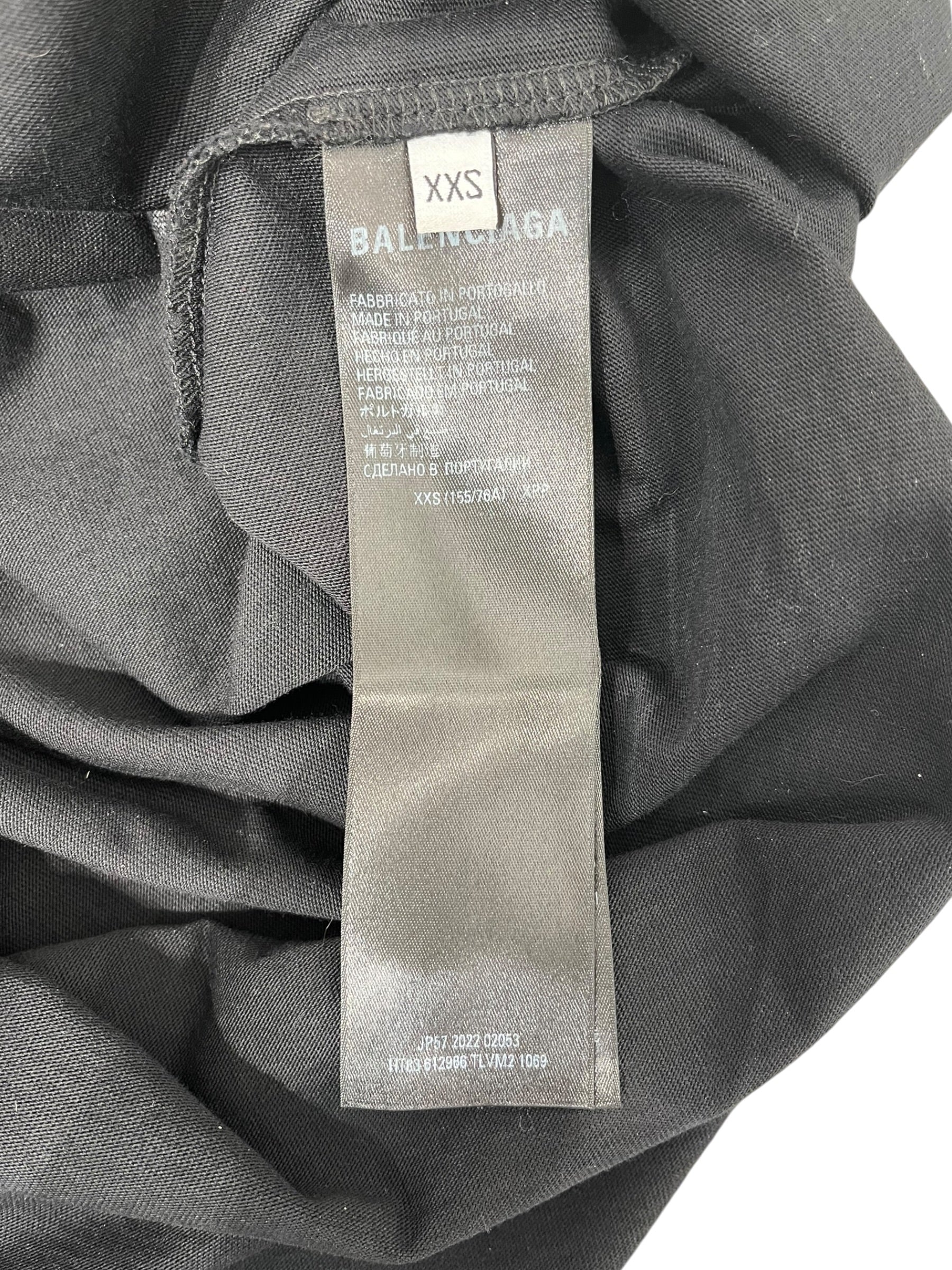 BALENCIAGA/T-Shirt/XXS/Cotton/BLK/BLK NEW YORK BALENCIAGA TEE view 4
