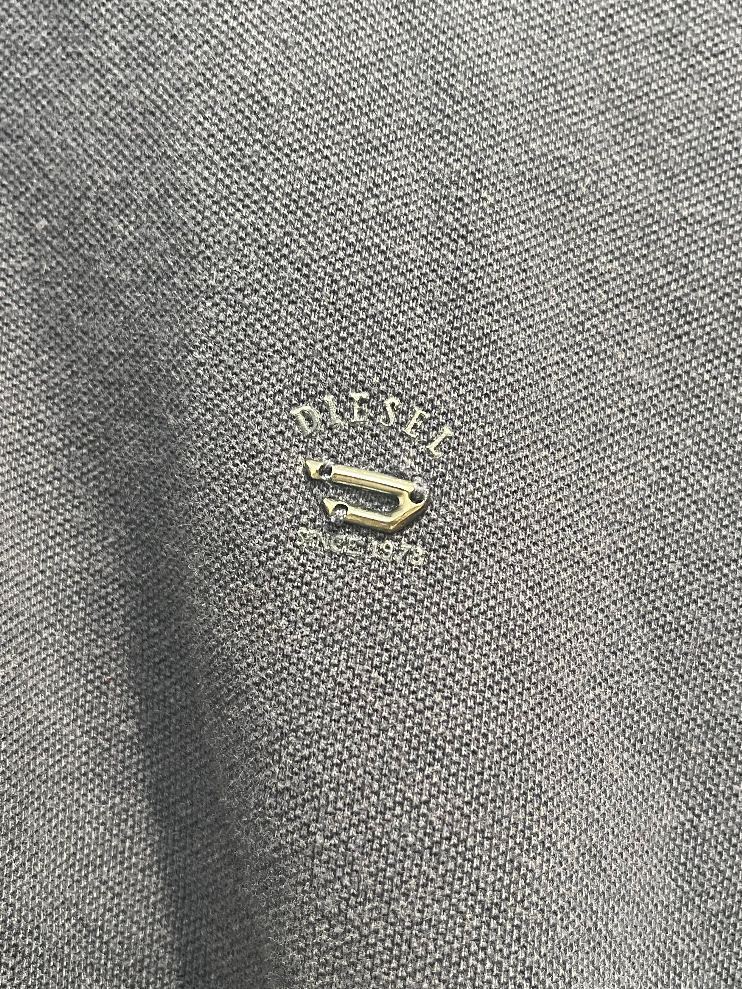 DIESEL/Polo Shirt/L/Cotton/NVY/denim collar view 5