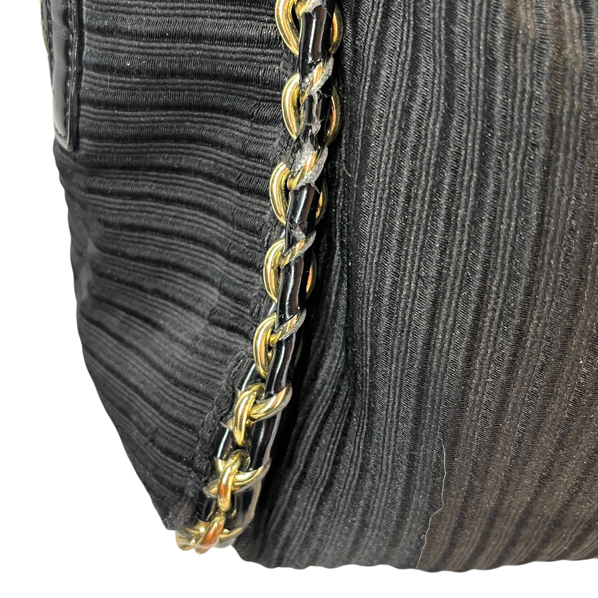 LOVE MOSCHINO/Hand Bag/Polyester/BLK/GOLD CHAIN view 9