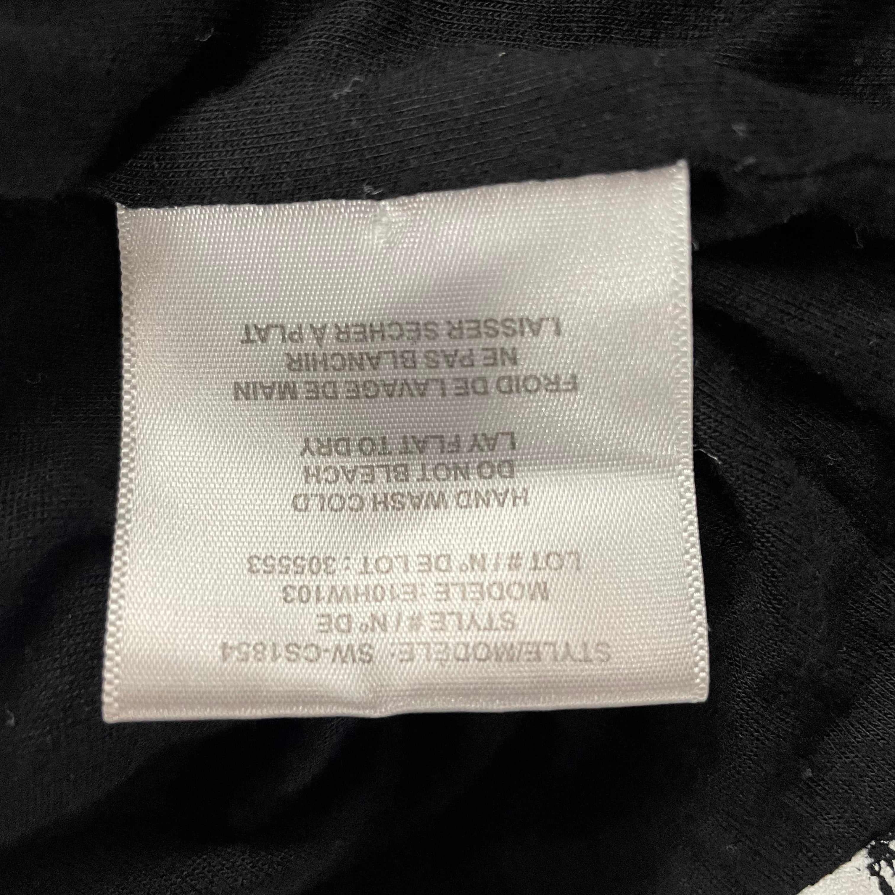 Helmut Lang/Zip Up Hoodie/S/All Over Print/Cotton/BLK/TERA HOODIE view 5