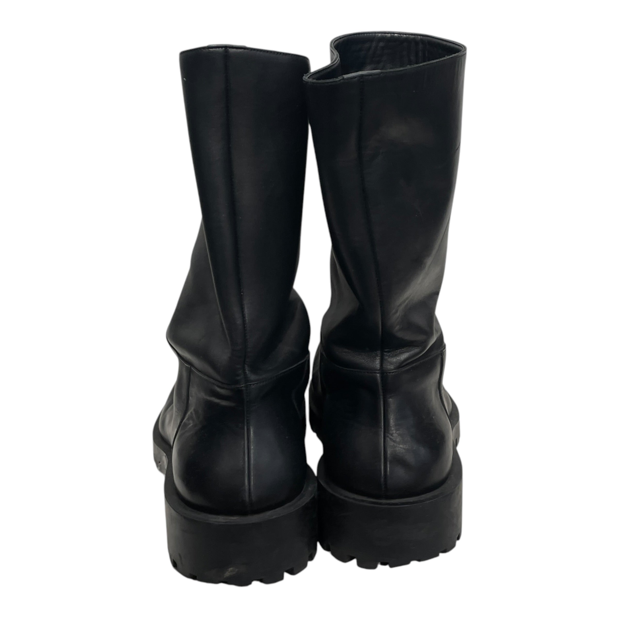 BALENCIAGA/Pull-On Boots/EU 48/Leather/BLK/HUMMER BOOT view 3