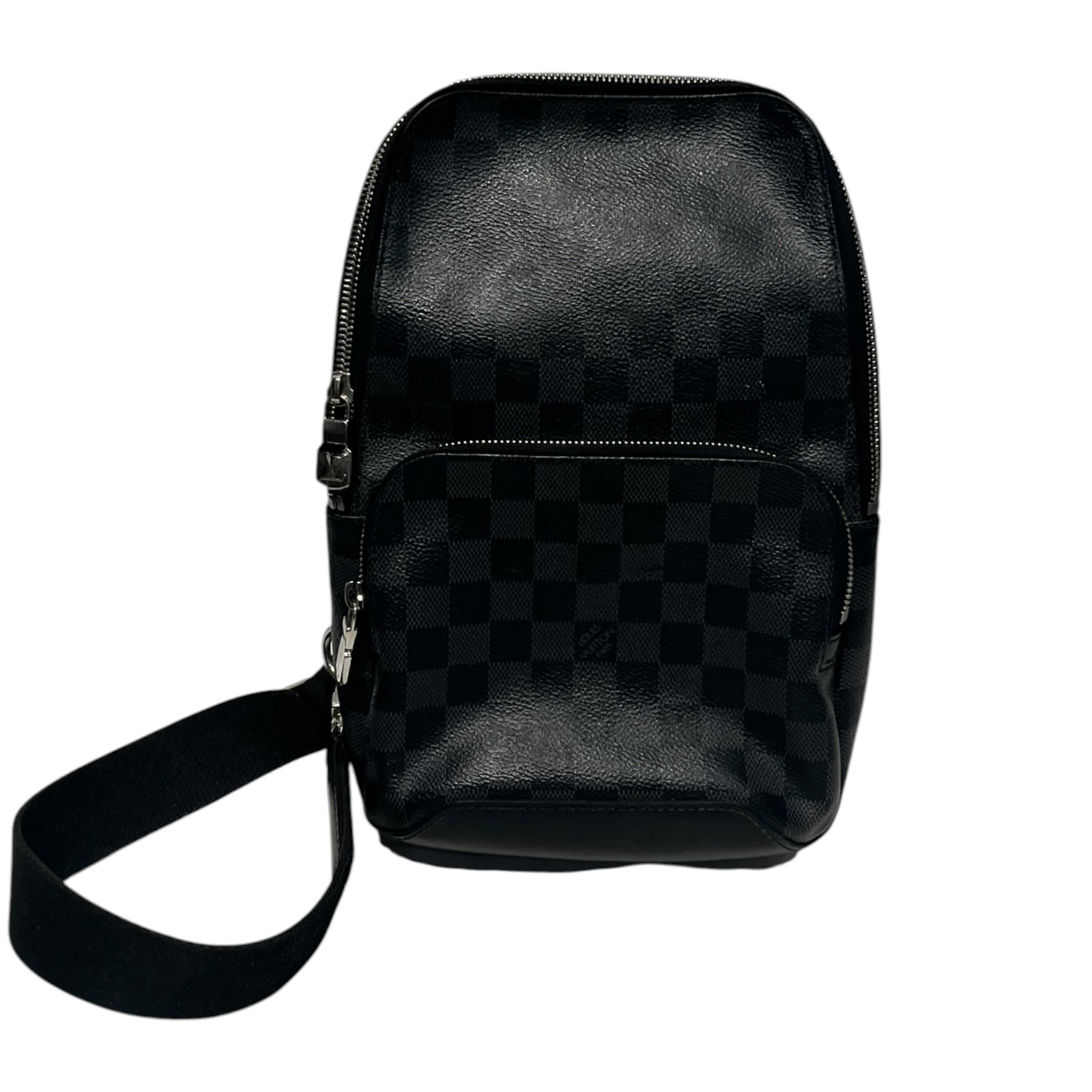 LOUIS VUITTON/Backpack/All Over Print/Leather/BLK/Damier Graphite Avenue Sling view 1