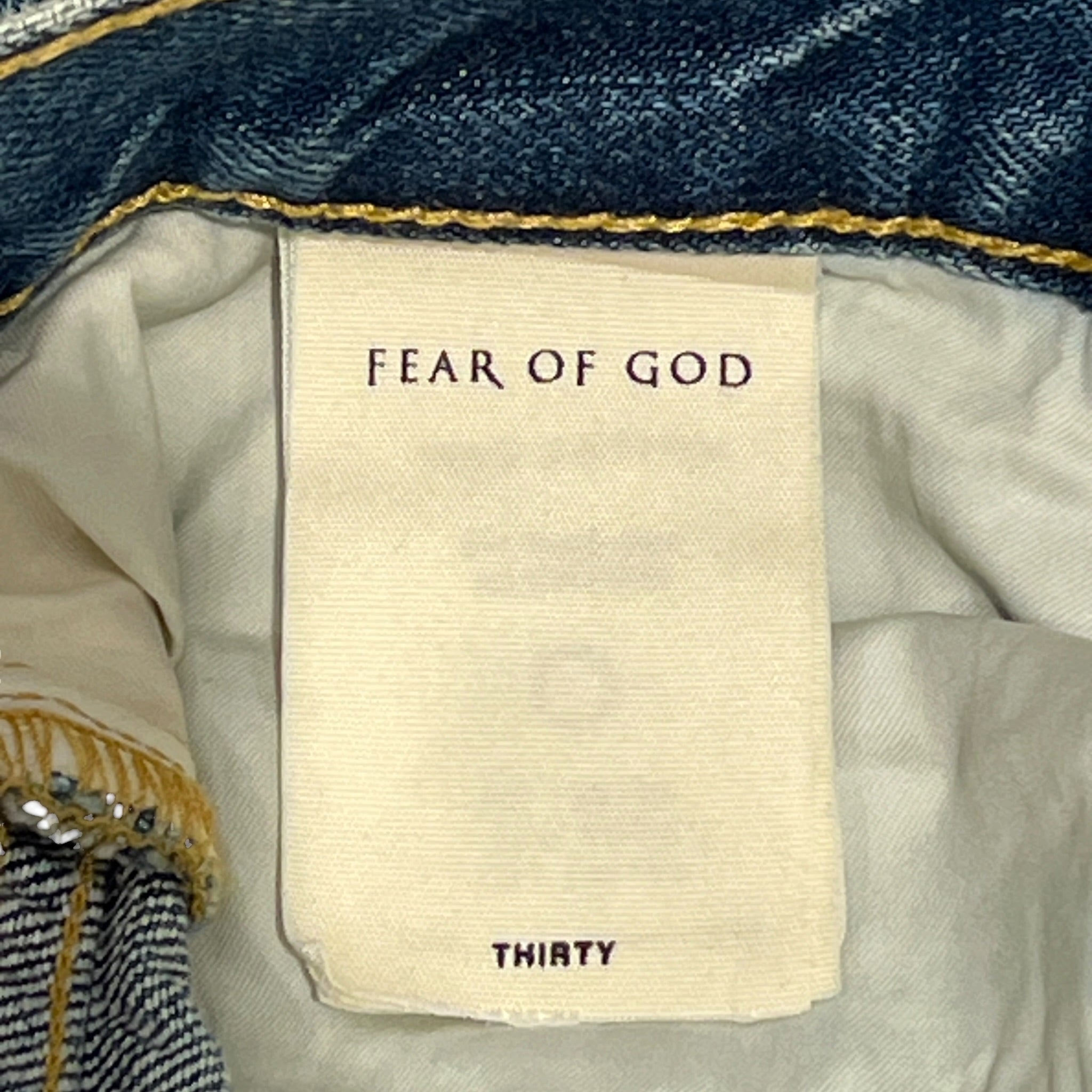 FEAR OF GOD/Pants/30/Denim/BLU/DARK WASH ZIPPERS ON ANKLES view 4