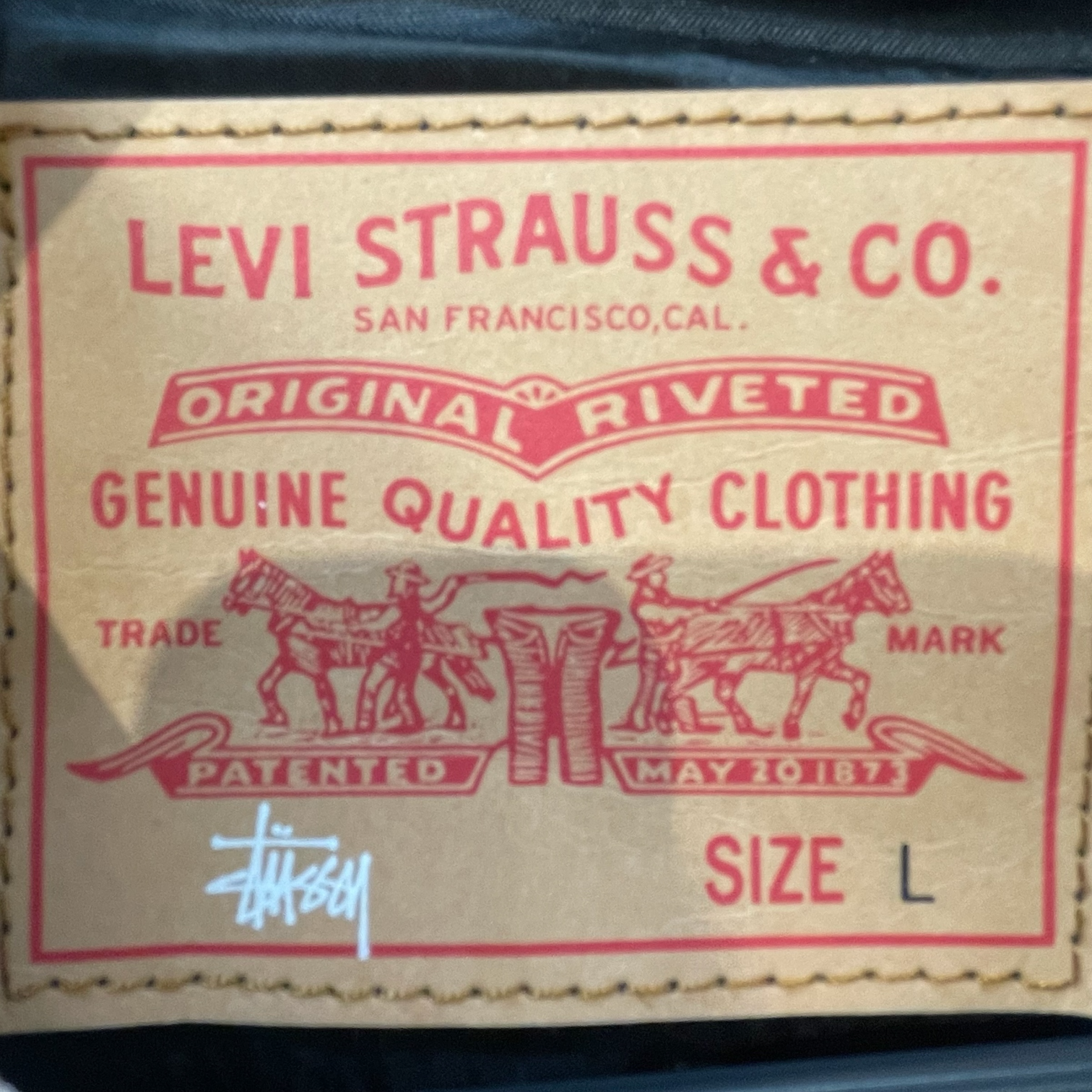 STUSSY/Levi's/Leather Jkt/L/Leather/WHT/A83240000 view 3