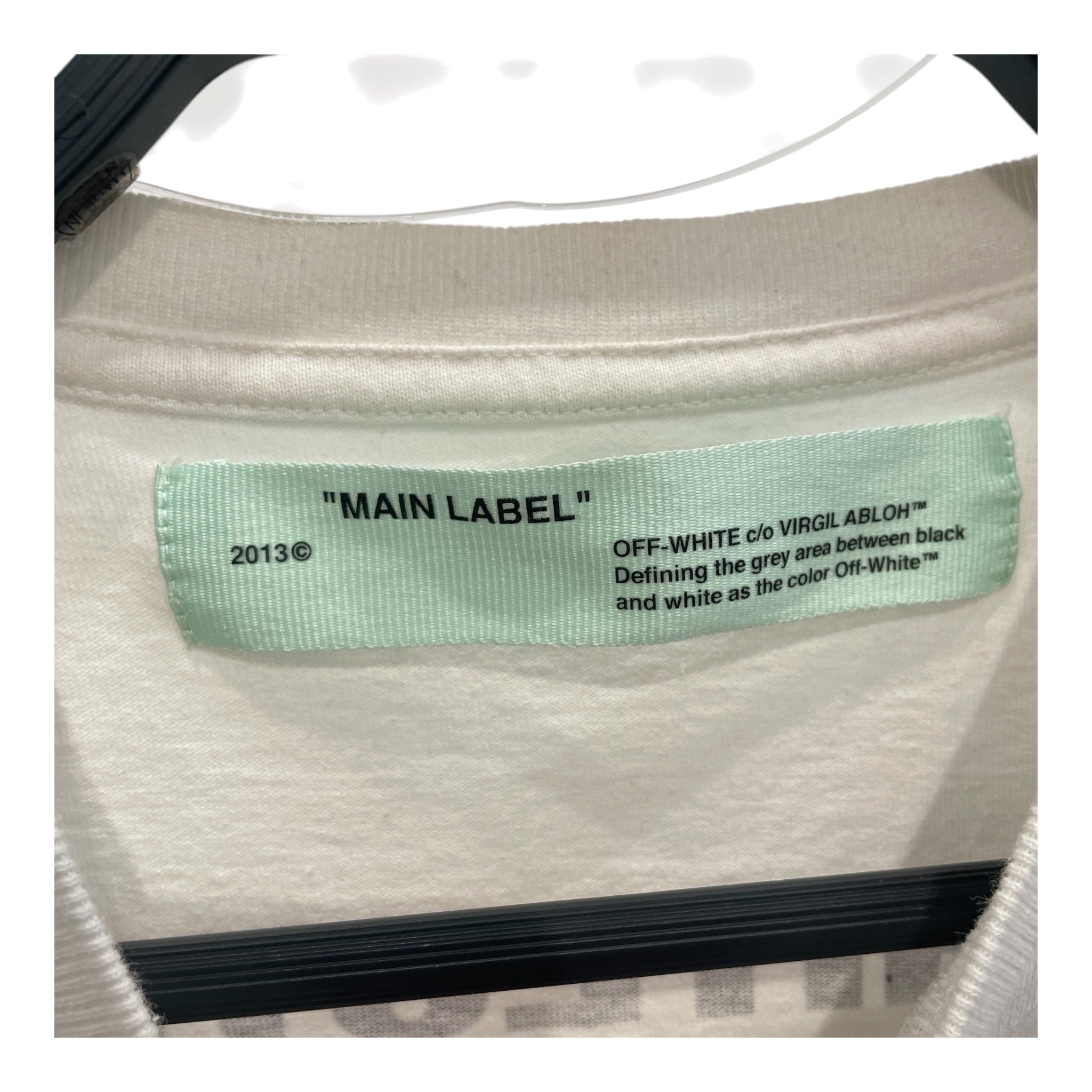 OFF-WHITE/T-Shirt/XXS/Cotton/WHT/MAIN LABEL 2013 view 3