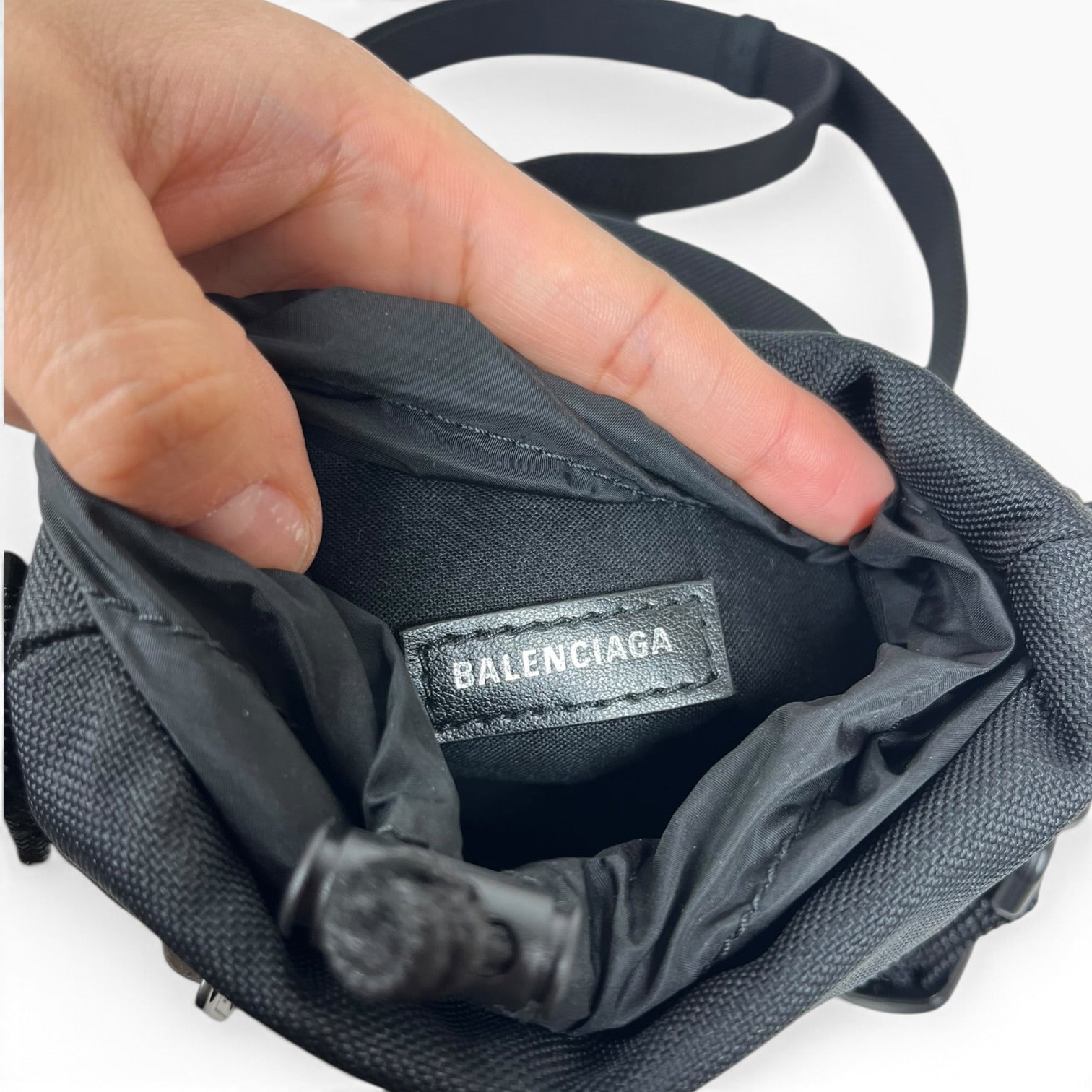BALENCIAGA/Cross Body Bag/Cotton/BLK/6181931000u528147 view 4
