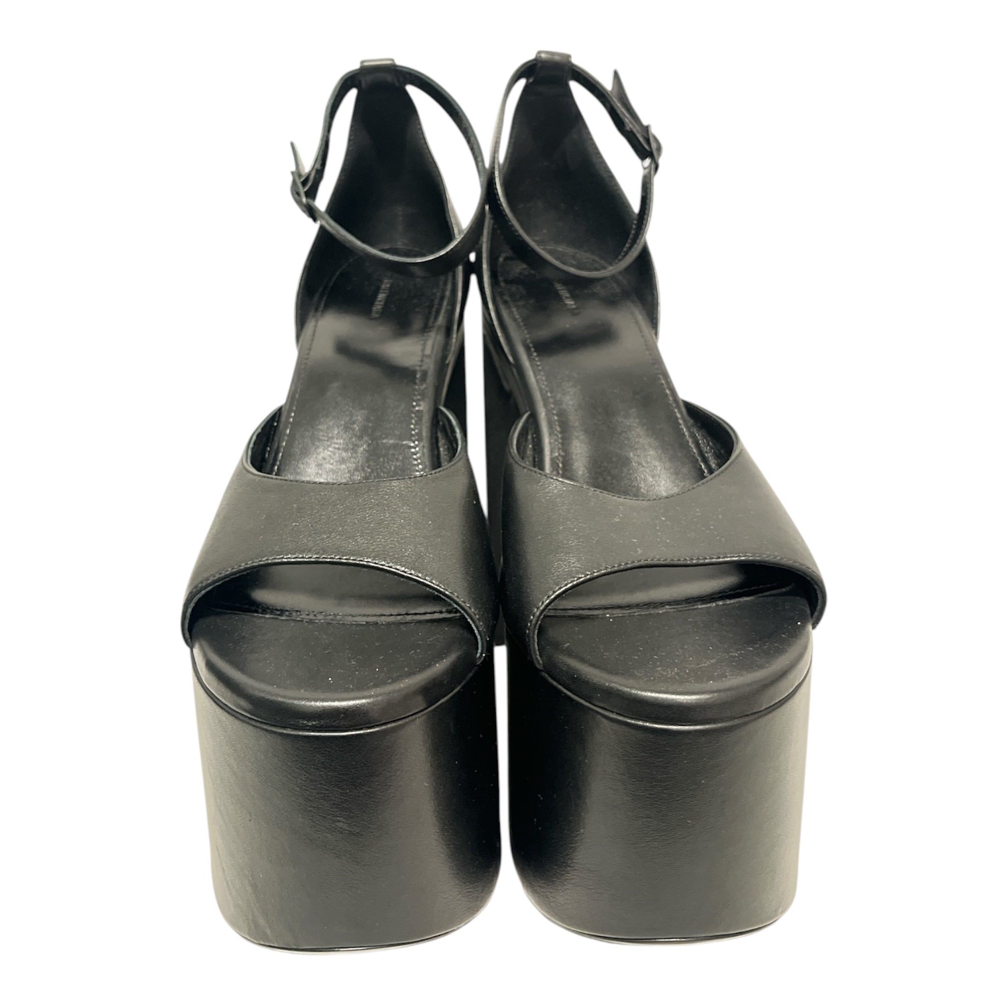 BALENCIAGA/Heels/EU 40/Leather/BLK/CAMDEN LEATHER SANDALS view 1