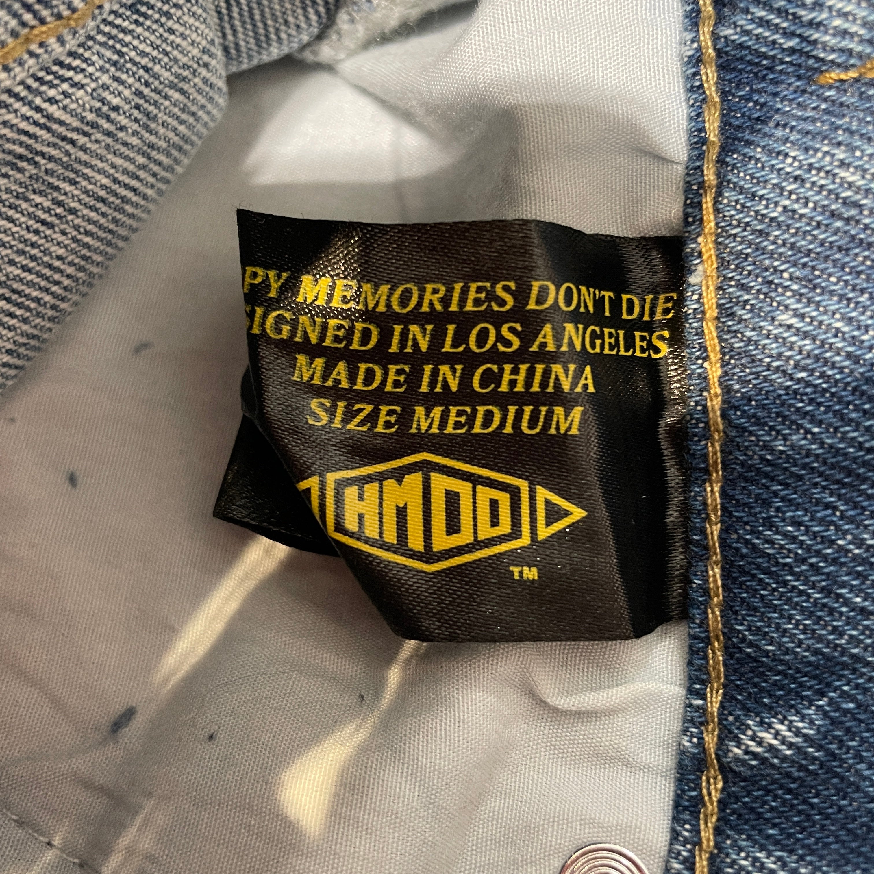HMDD/Pants/M/Denim/BLU/Distressed/Glitter/Crystal H-Star Rhinestone Pant view 4