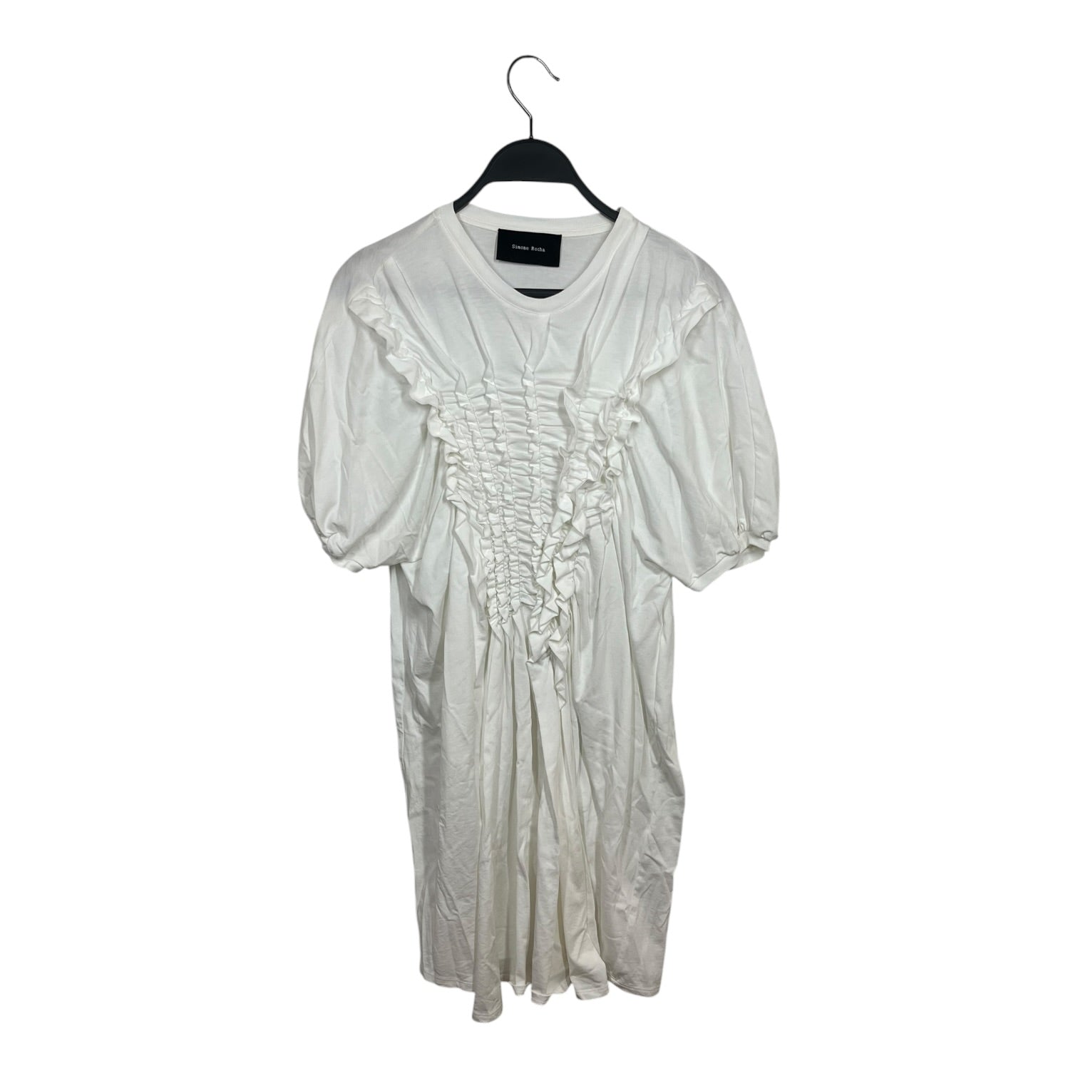 SIMONE ROCHA/SS Dress/4/Cotton/WHT/RUFFLE T SHIRT DRESS view 1