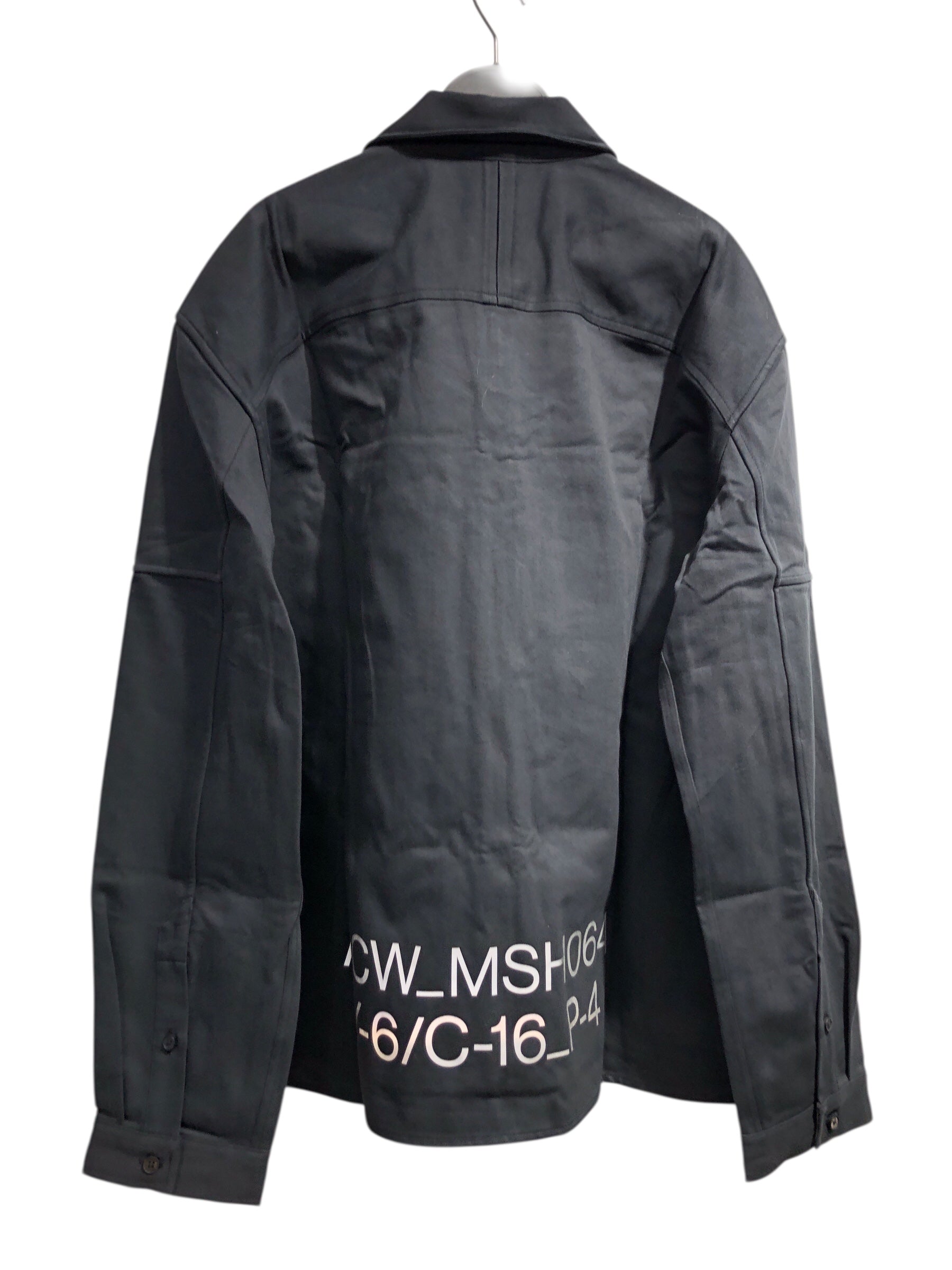 A-COLD-WALL/Jacket/50/Cotton/BLK/STRIA SHIRT JACKET W/ ORANGE view 2