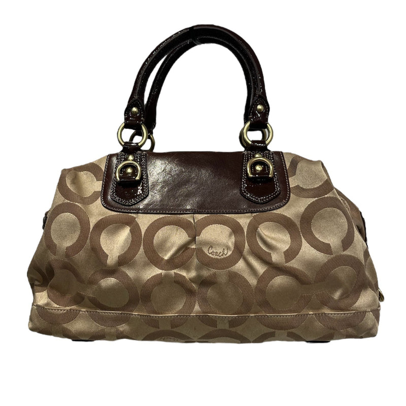 COACH/Hand Bag/Monogram/Cotton/BEG/H0826G-12943