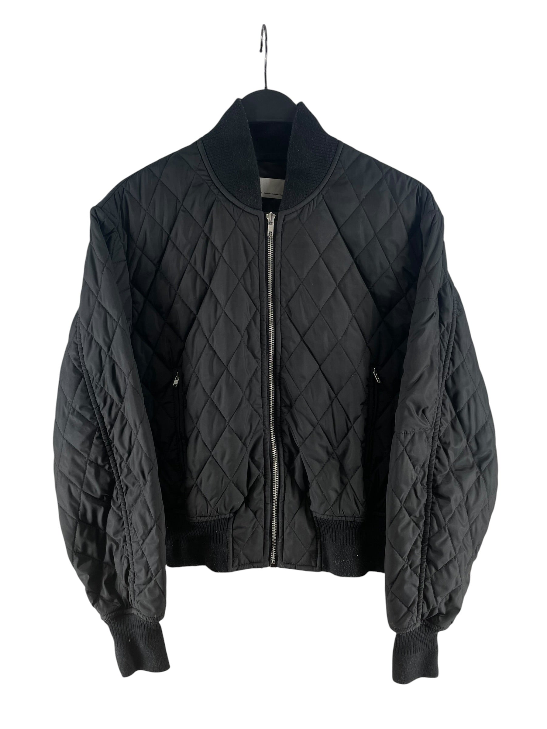 RANDOM IDENTITIES/Quilted Jkt/S/Polyester/BLK/QUILTED BOMBER JKT view 1