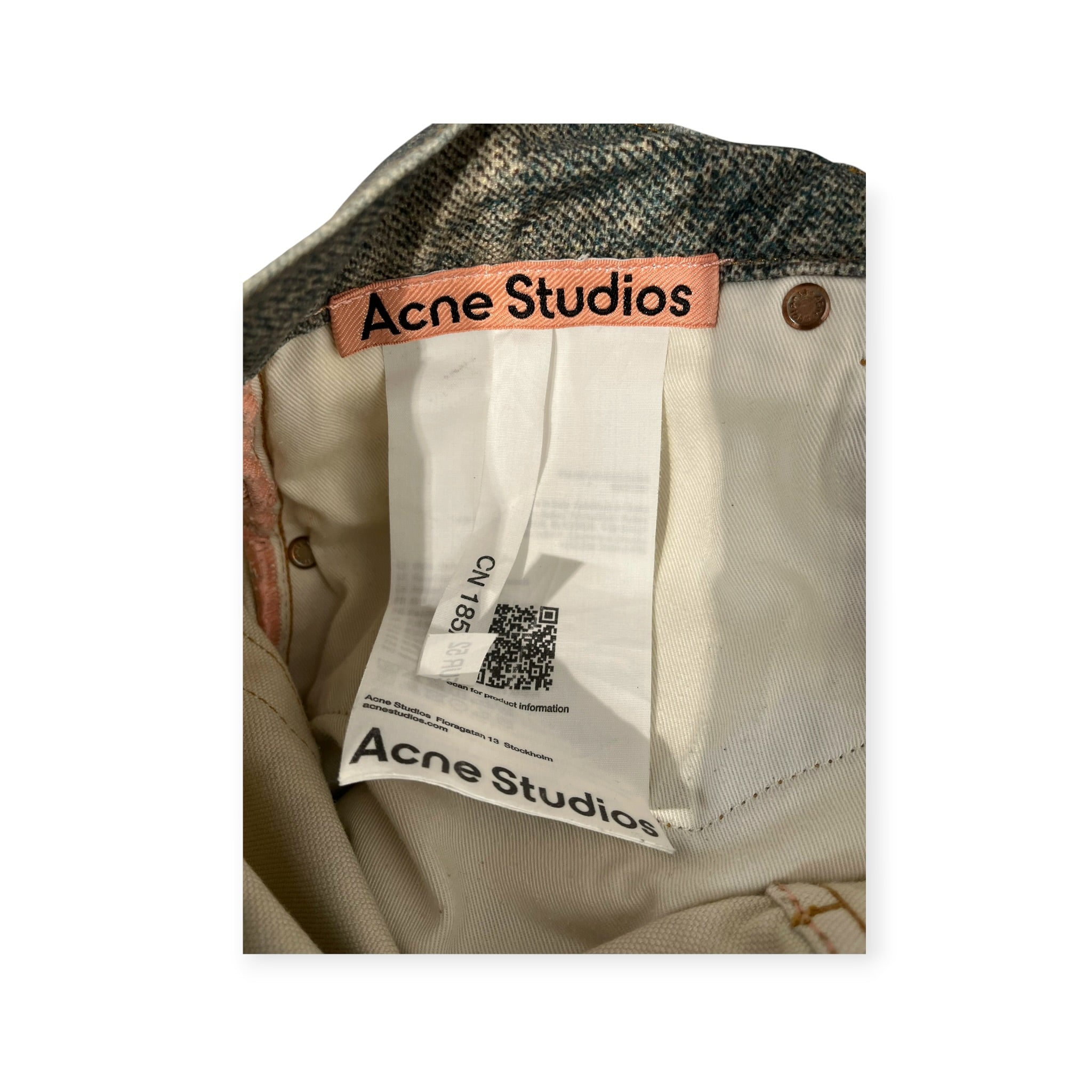 Acne Studios/Shorts/52/Cotton/IDG/Button Fly/Graphic/CANDY CHAIN TROMPE view 3