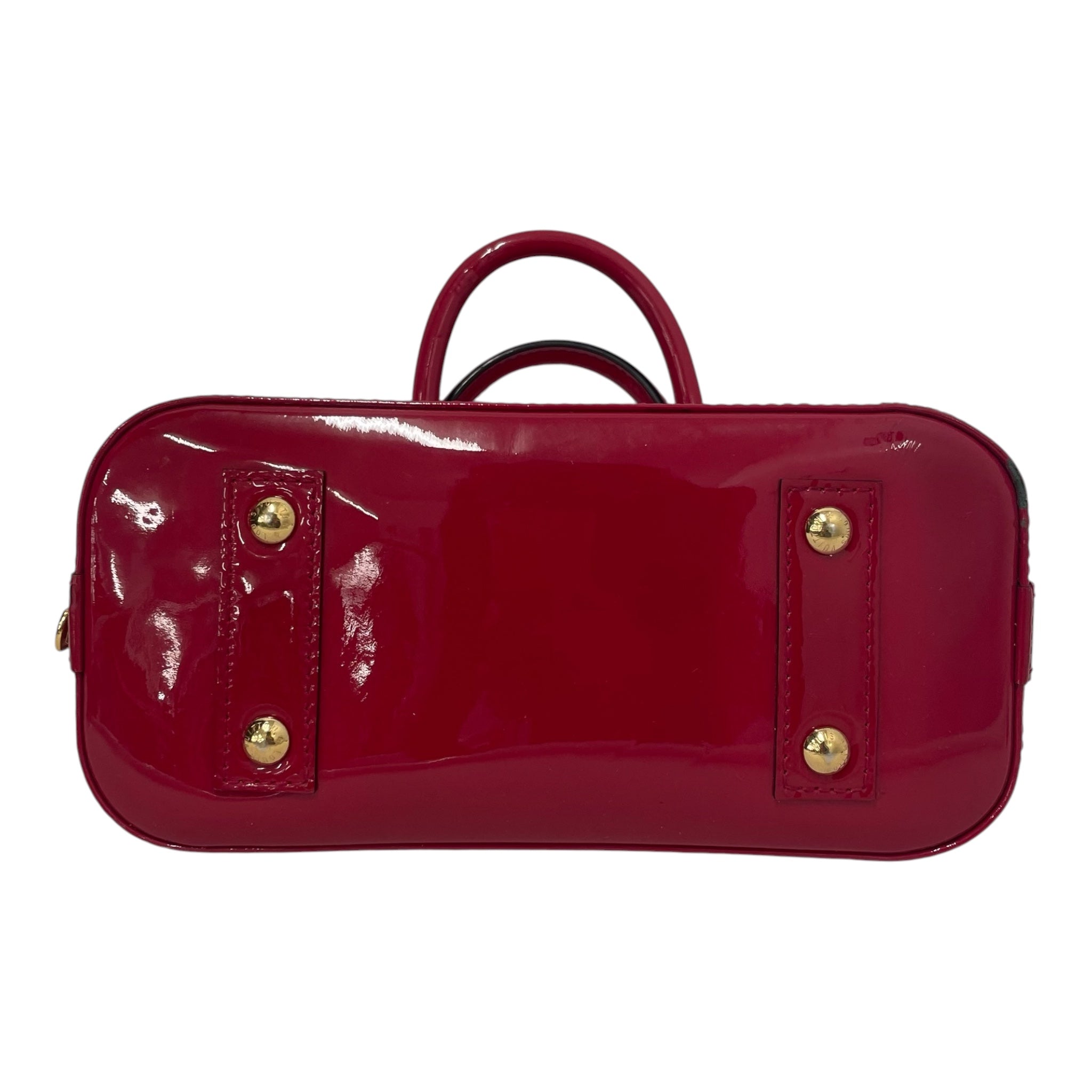 LOUIS VUITTON/Hand Bag/Hombre Check/Leather/RED/Alma BB monogram view 3