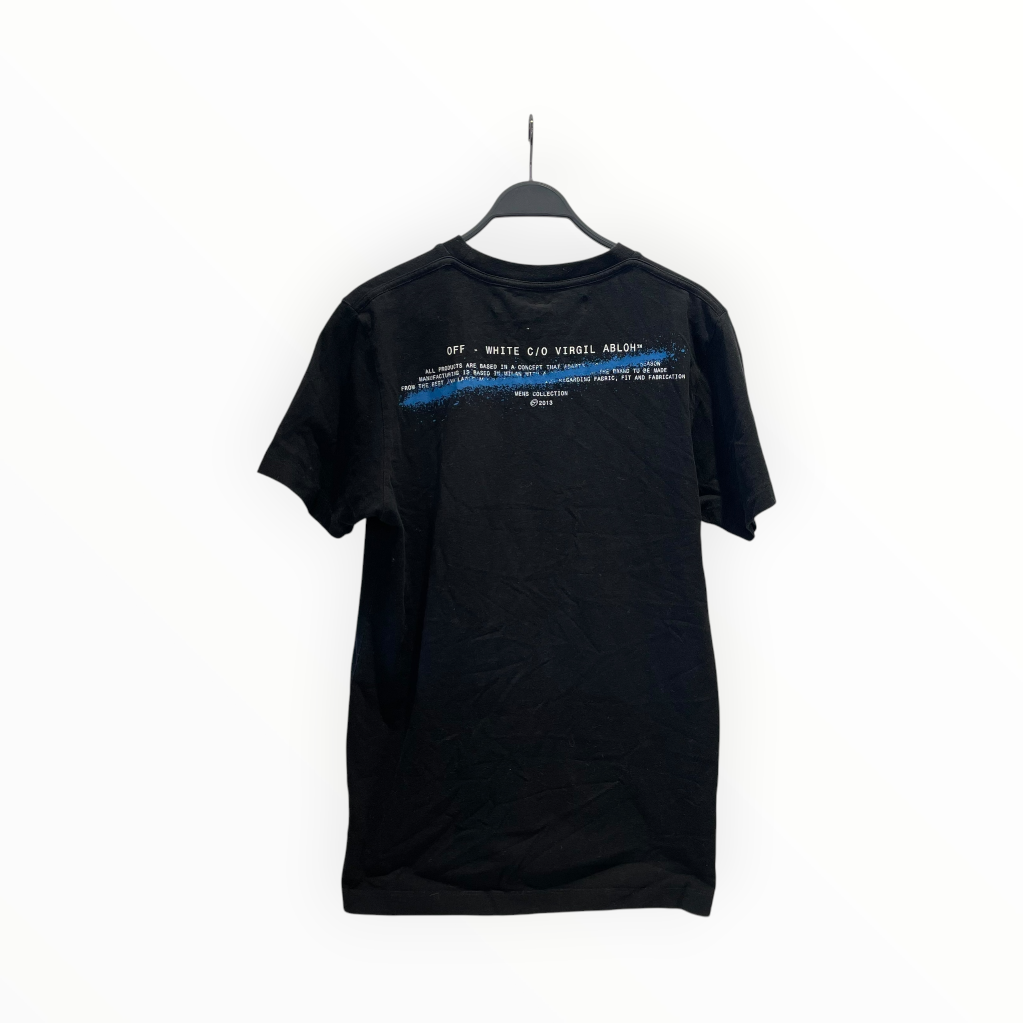 OFF-WHITE/T-Shirt/M/Cotton/BLK/Graphic/half arrow 2020 collection view 2