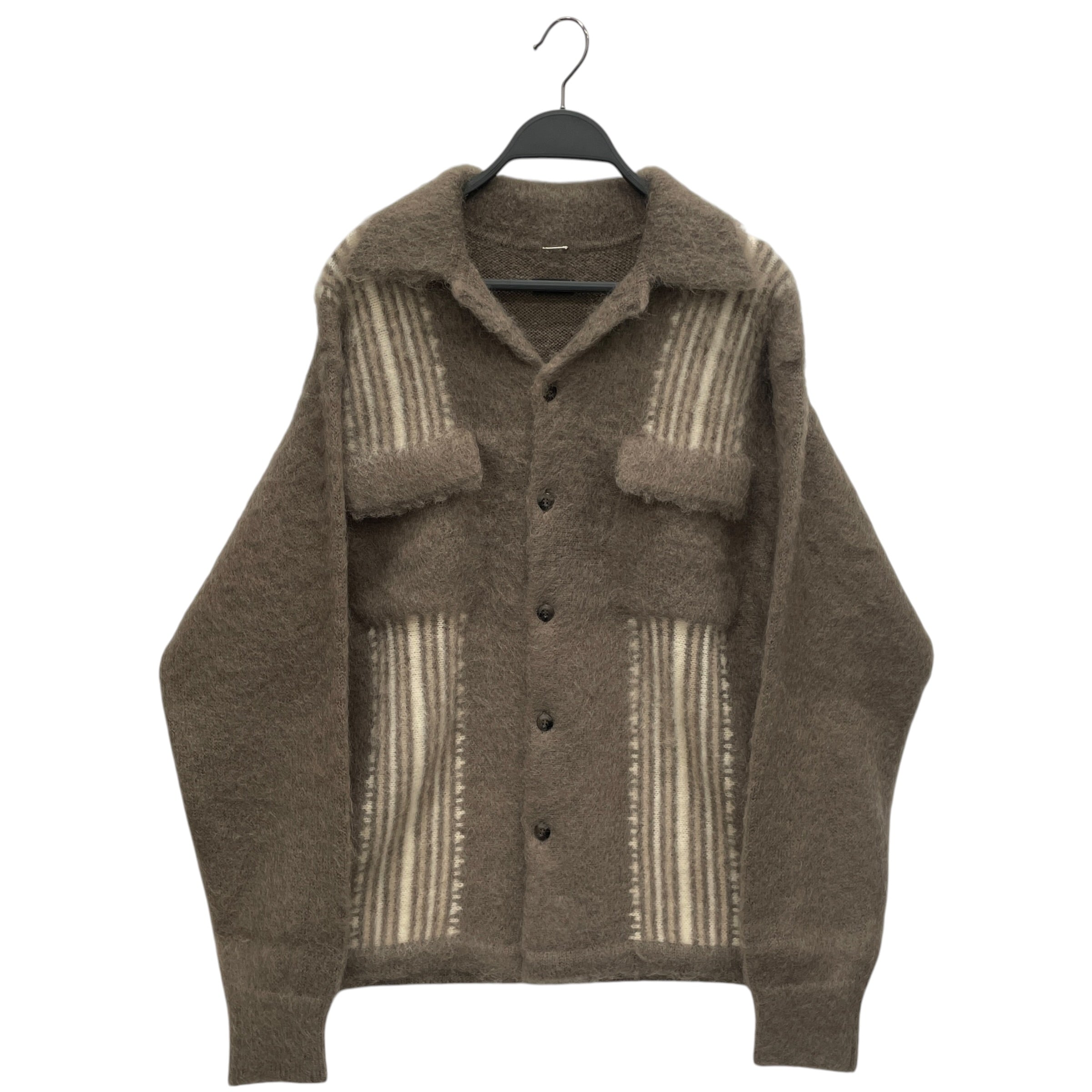KAPITAL/LS Shirt/3/BRW/Stripe/FW25 MOHAIR BOARD SHIRT view 1