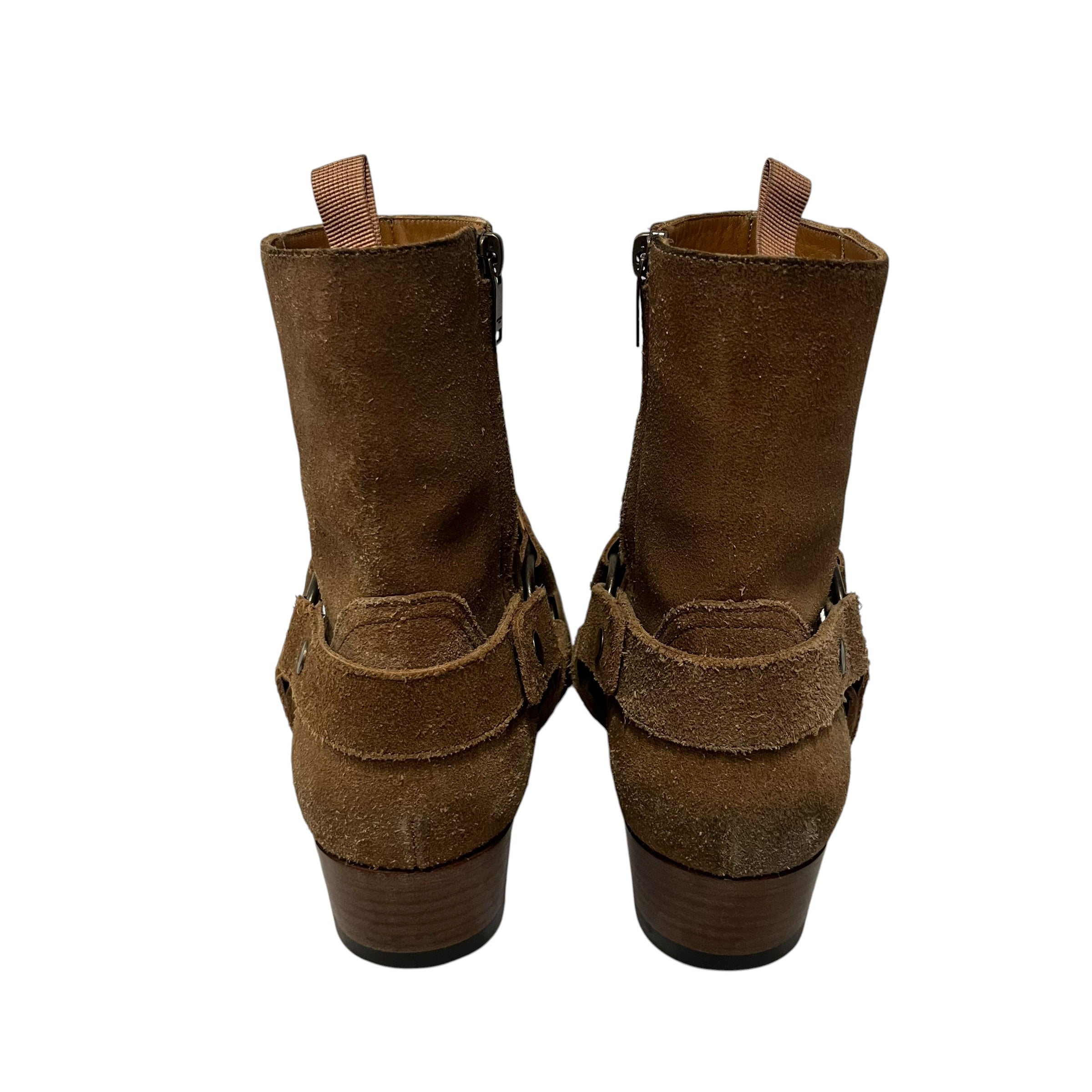 YVES SAINT LAURENT/Boots/EU 40/Suede/BEG/wyatt harness view 3