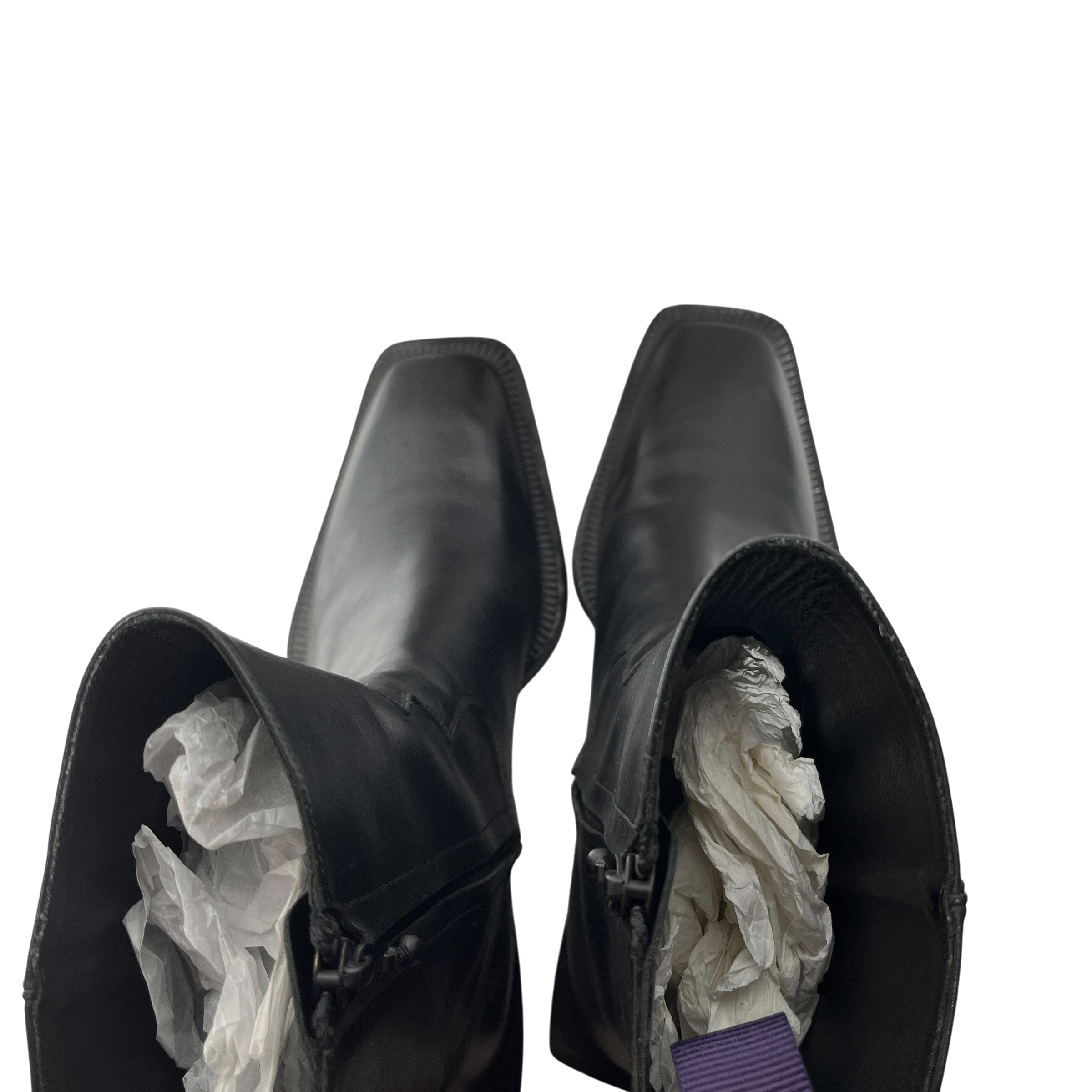 EYTYS/Boots/US 8/Leather/BLK/Luciano Square Heel Boots view 4