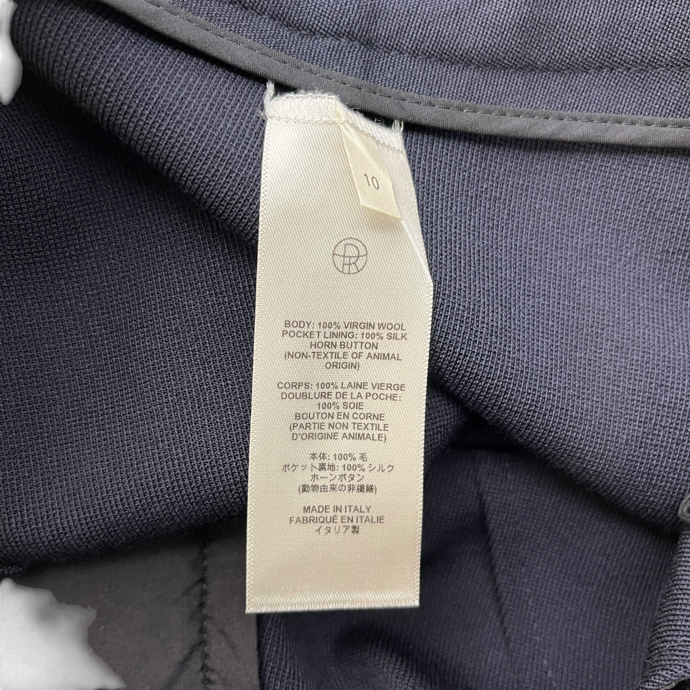 THROW/Straight Pants/10/Cotton/NVY/Straight leg trousers view 4