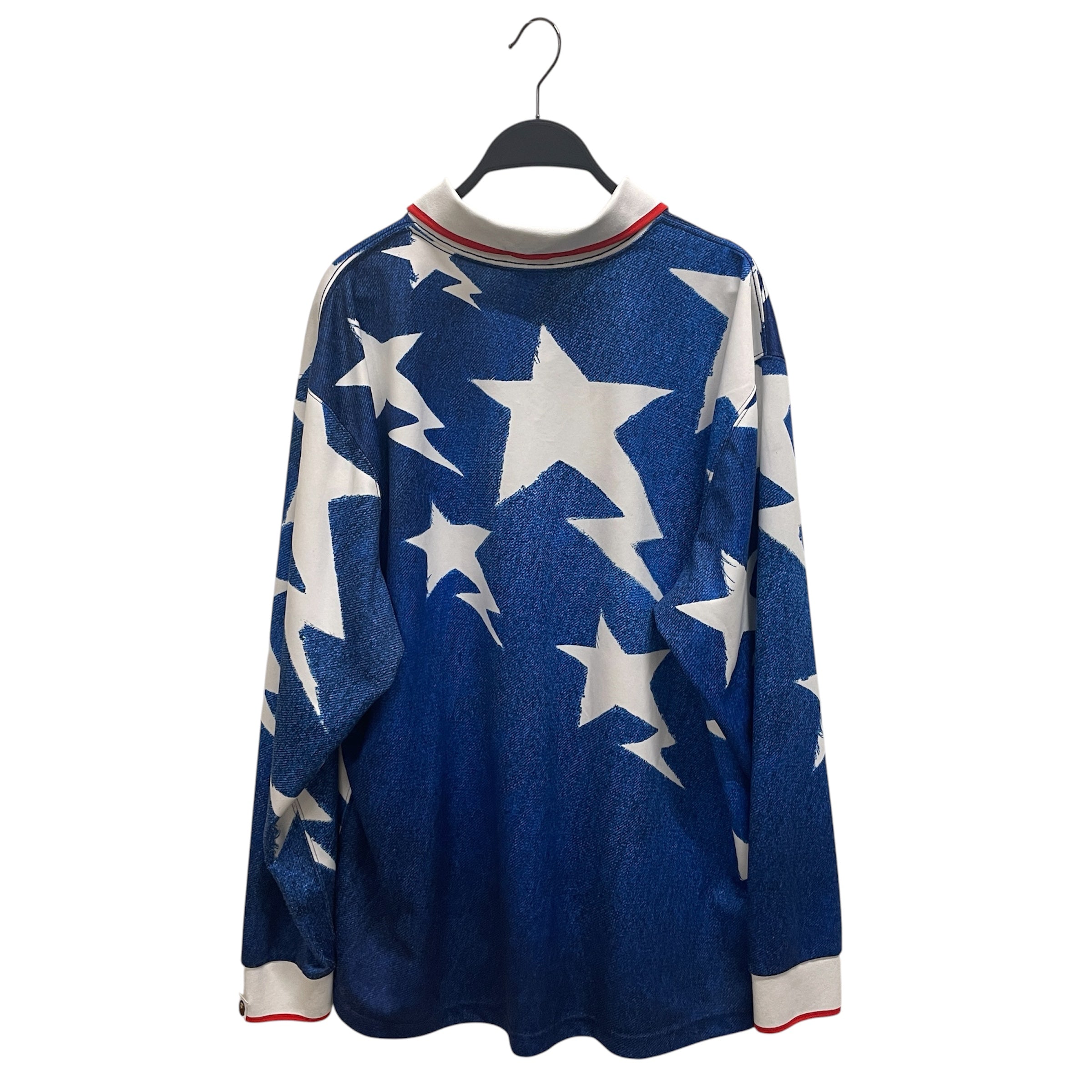 adidas/A BATHING APE/LS T-Shirt/XL/Cotton/BLU/STARS view 2