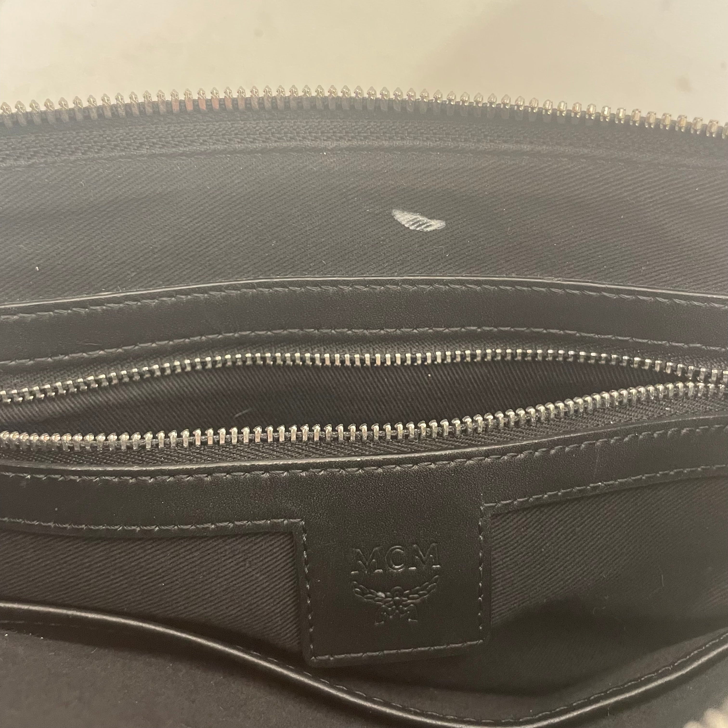MCM/Cross Body Bag/Monogram/Leather/BLK/POUCH/VISETOS view 5