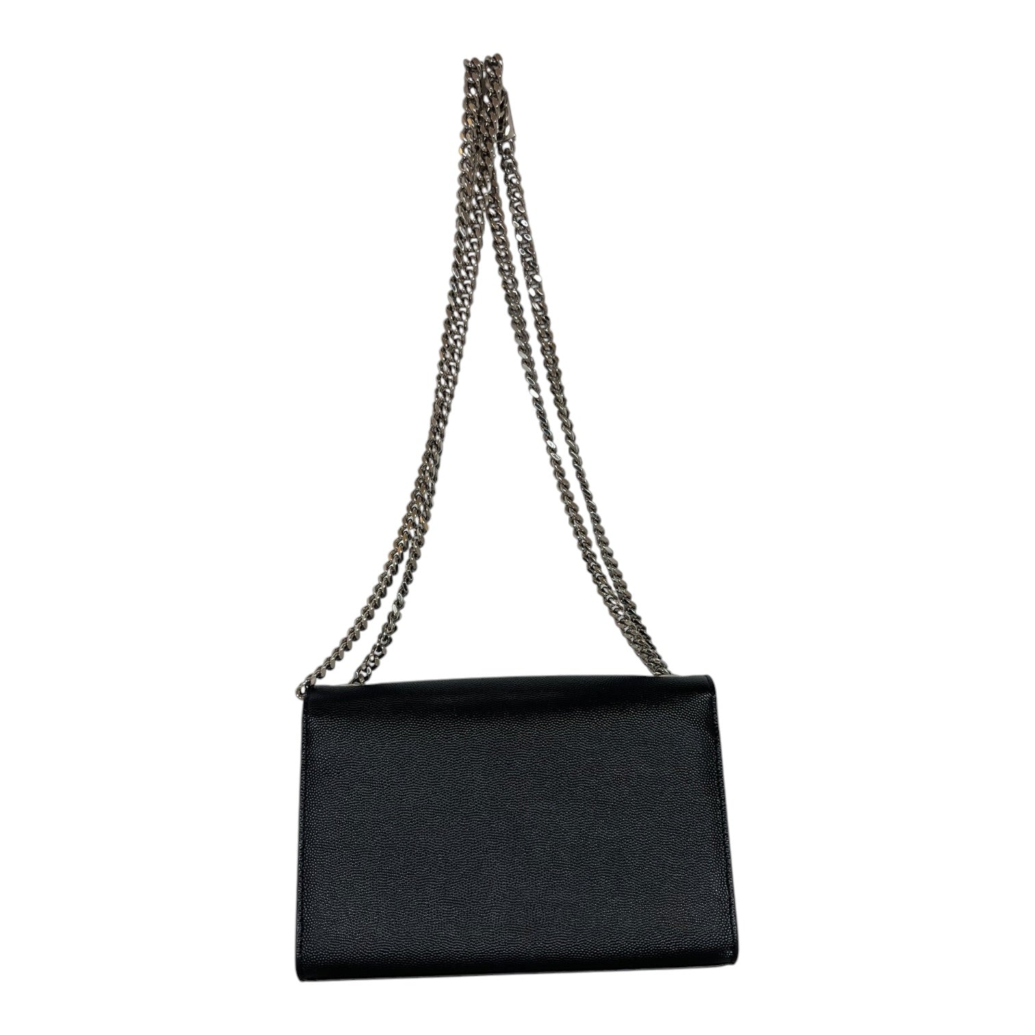 YVES SAINT LAURENT/Cross Body Bag/Leather/BLK/KATE BAG W/ CHAIN STRAP view 2