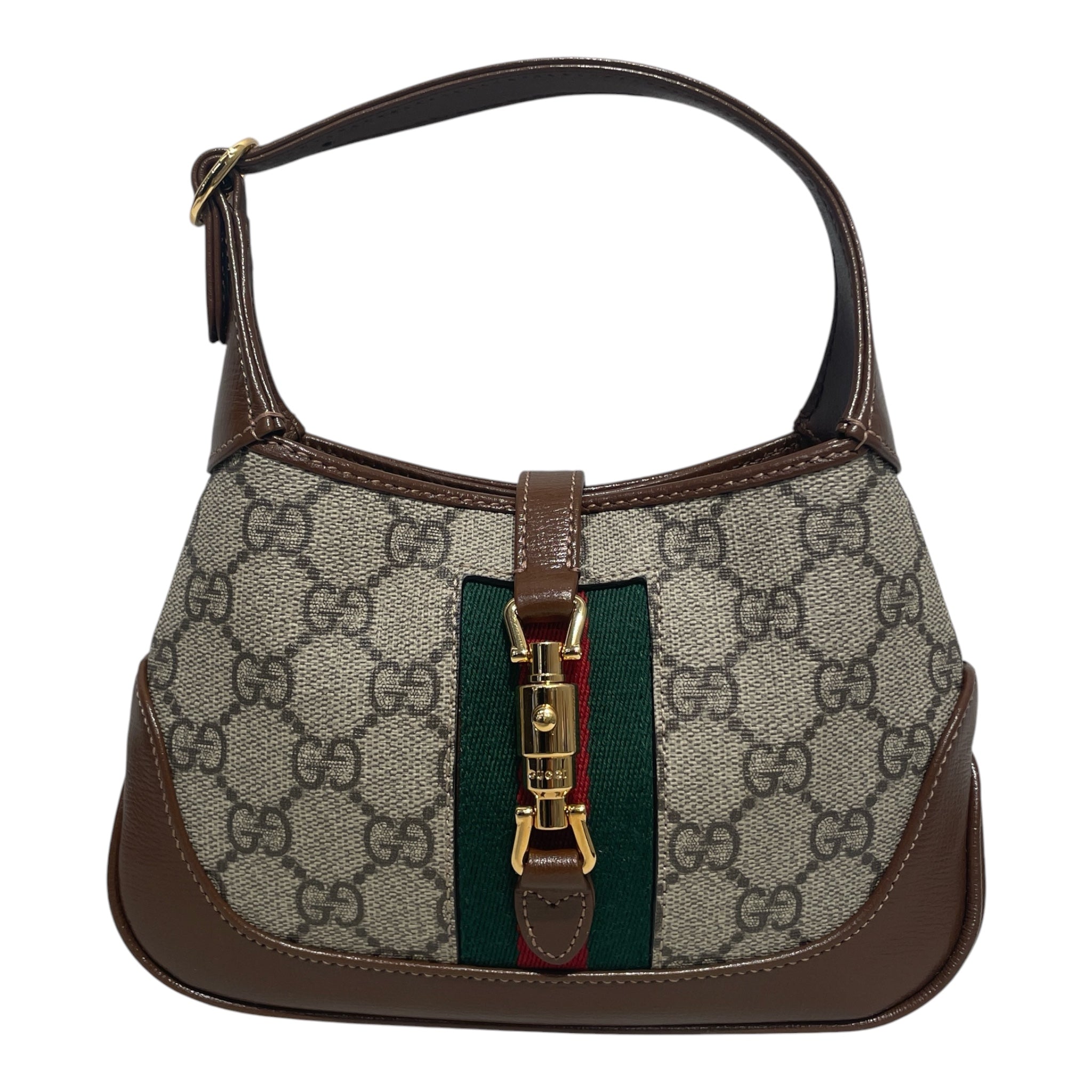 GUCCI/Hand Bag/Monogram/Leather/BEG/mini jackie 1961 view 1