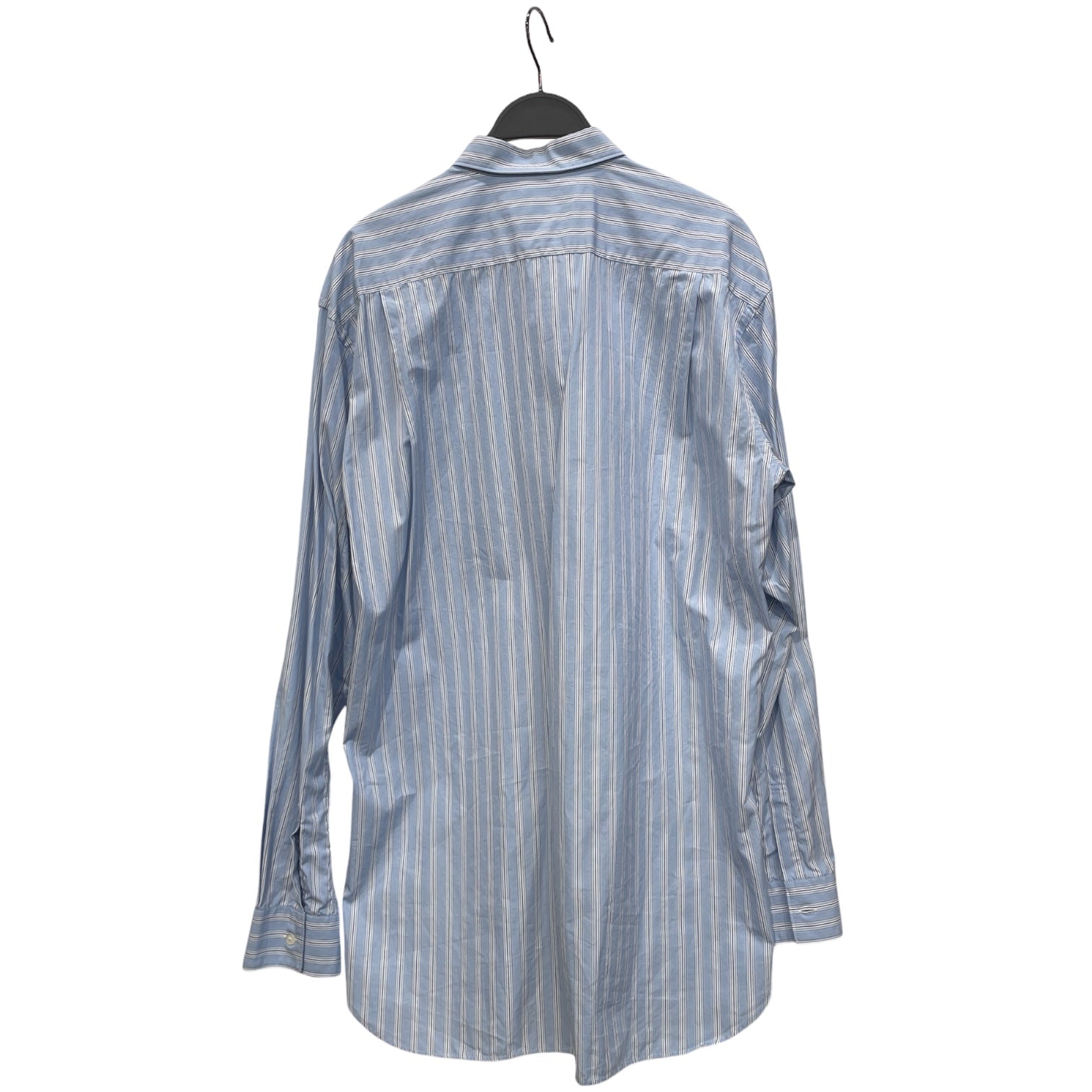 COMME des GARCONS/LS Shirt/1X/Cotton/BLU/Stripe/COLLAR/BLU&WHT STRIPE view 2