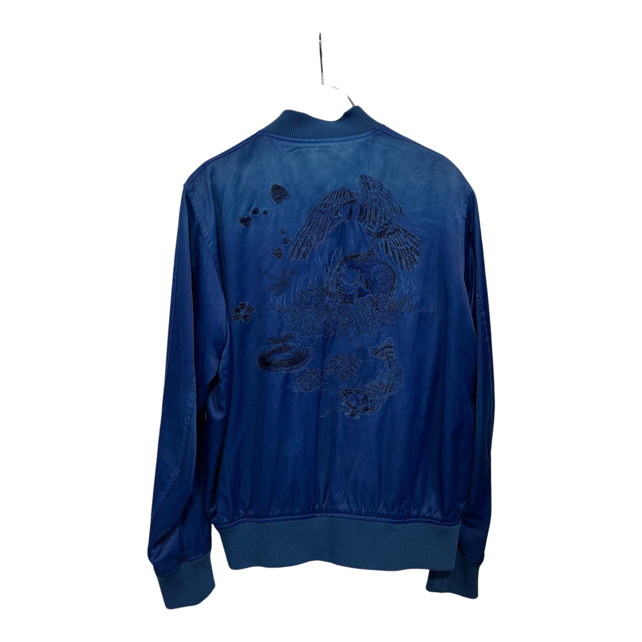 DIESEL/Windbreaker/S/Nylon/BLU/skull view 2