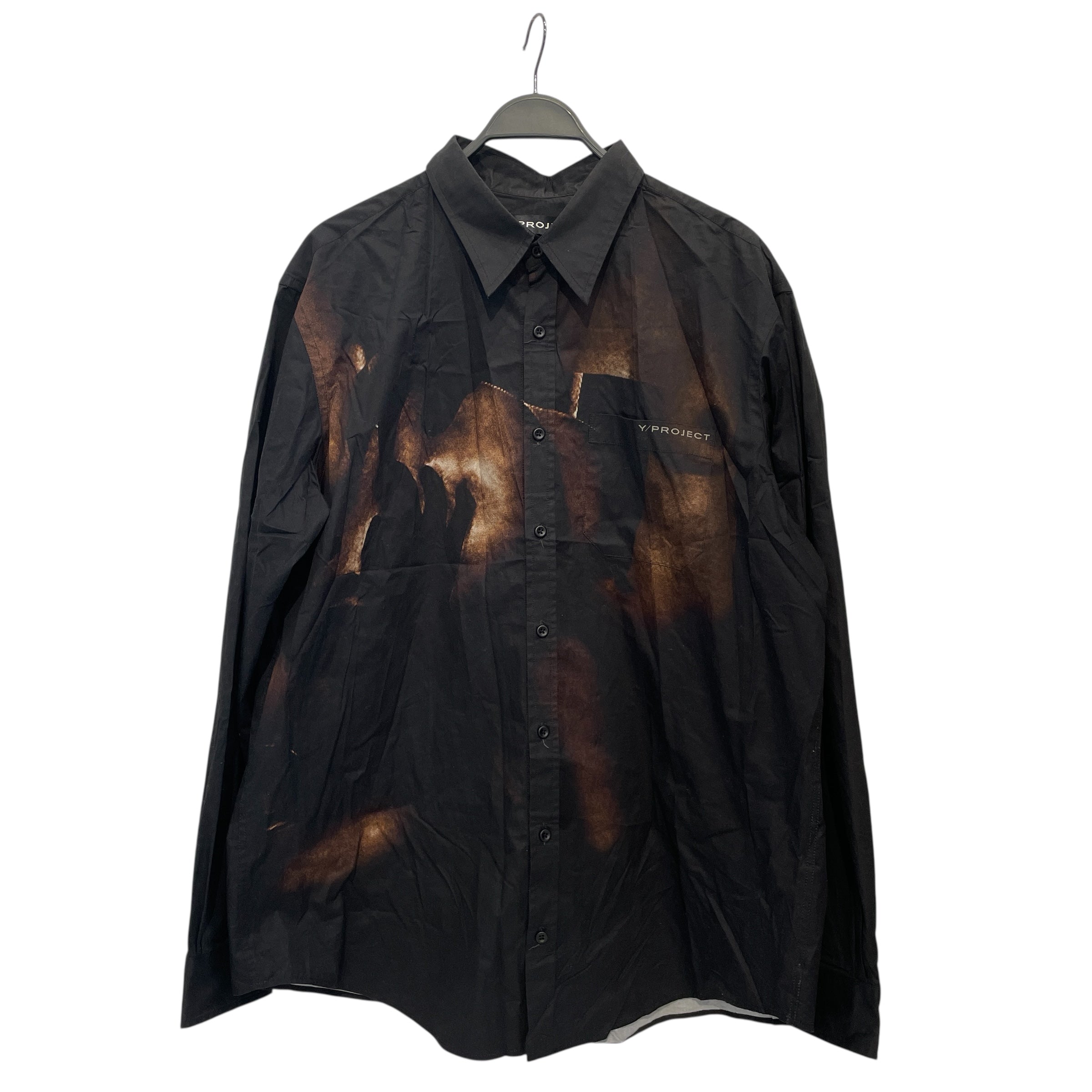 Y/PROJECT/LS Shirt/XL/Cotton/BLK/All Over Print/BLACK BODY COLLAGE view 1