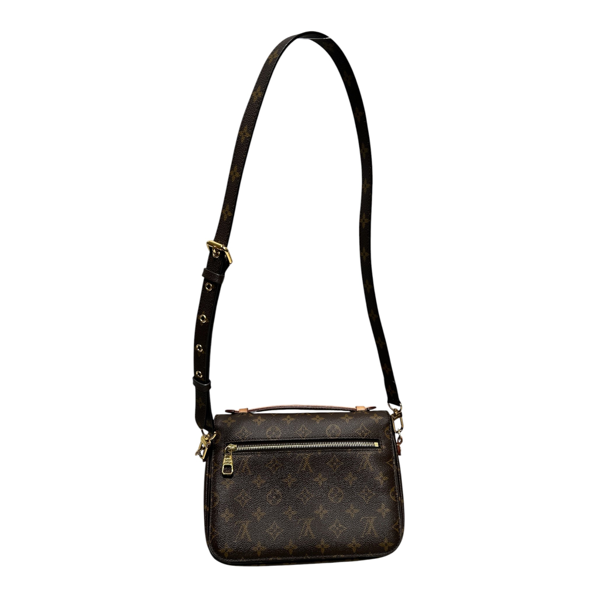 LOUIS VUITTON/Hand Bag/Monogram/Leather/BRW/Pochette Metis view 2