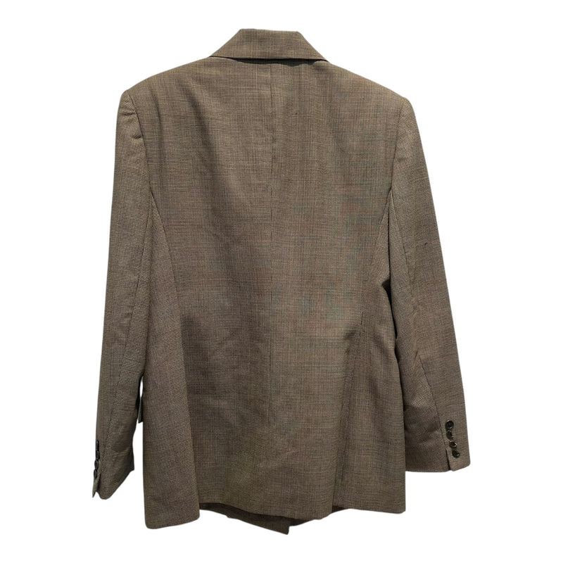 LAUREN RALPH LAUREN/Jacket/6/Houndstooth Check/Cotton/BRW/double breasted