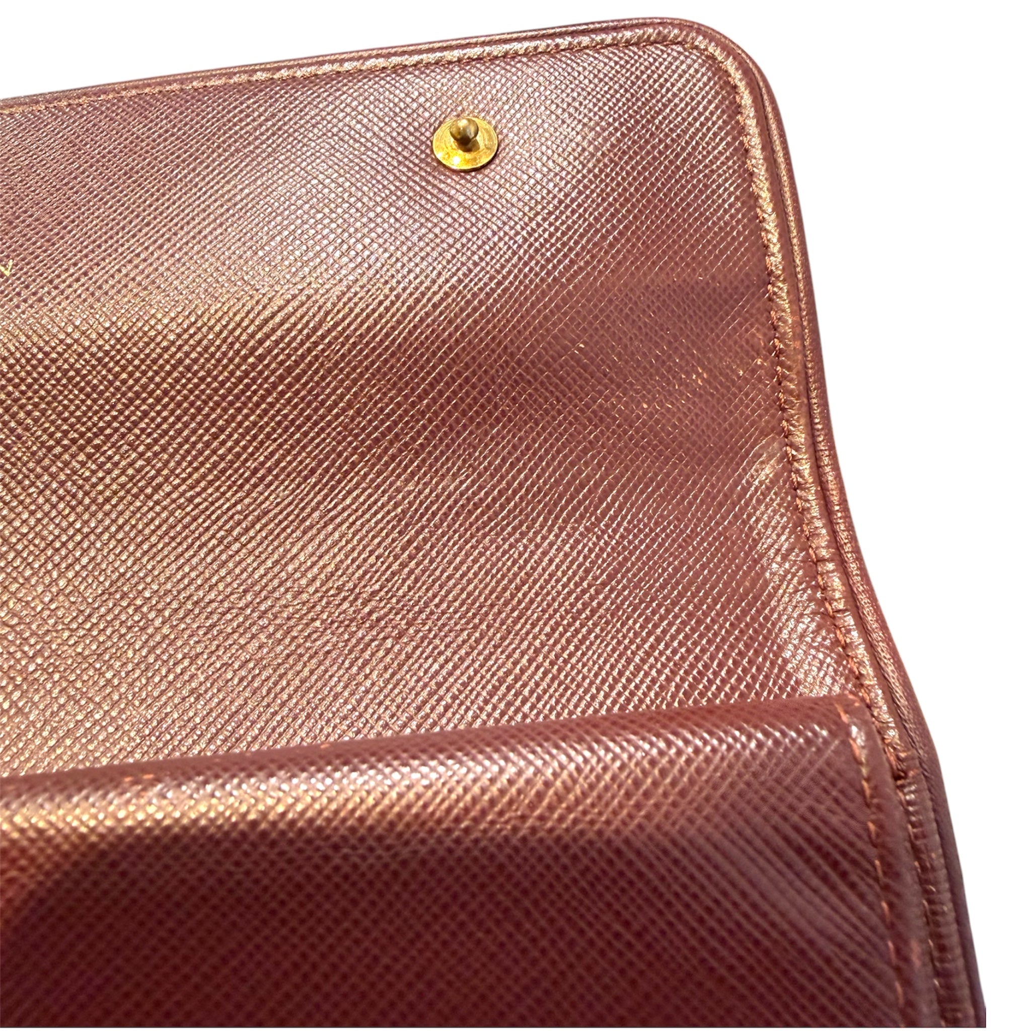 LOUIS VUITTON/Long Wallet/Monogram/Cotton/PNK/Porte Tresor International view 4