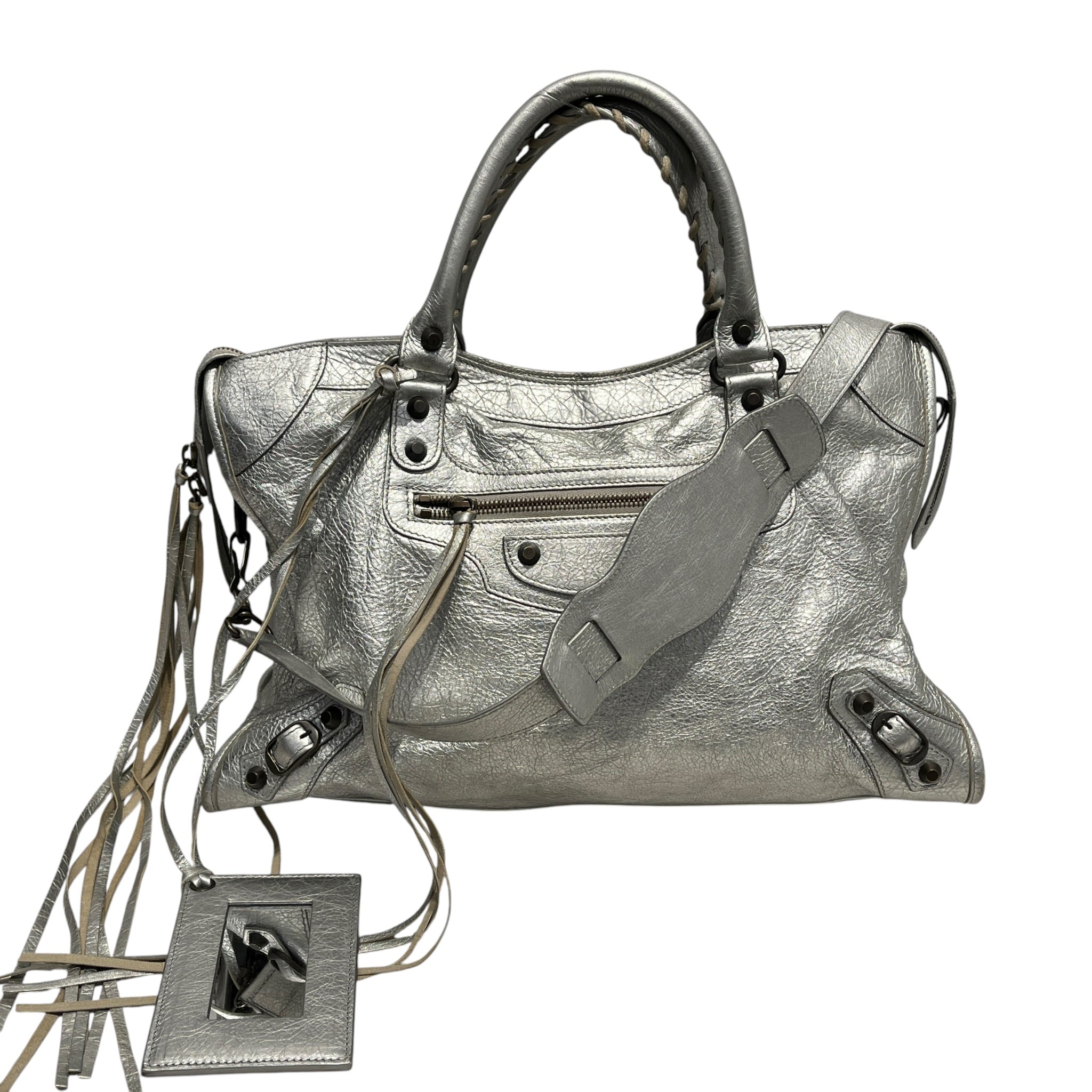 BALENCIAGA/Bag/Leather/SLV/LE CITY BAG view 1