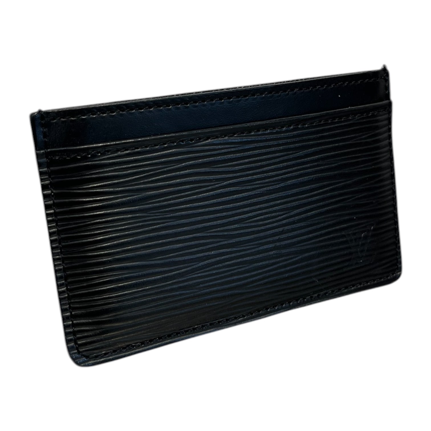 LOUIS VUITTON/Wallet/Leather/BLK/ Epi Leather Card Holder view 1