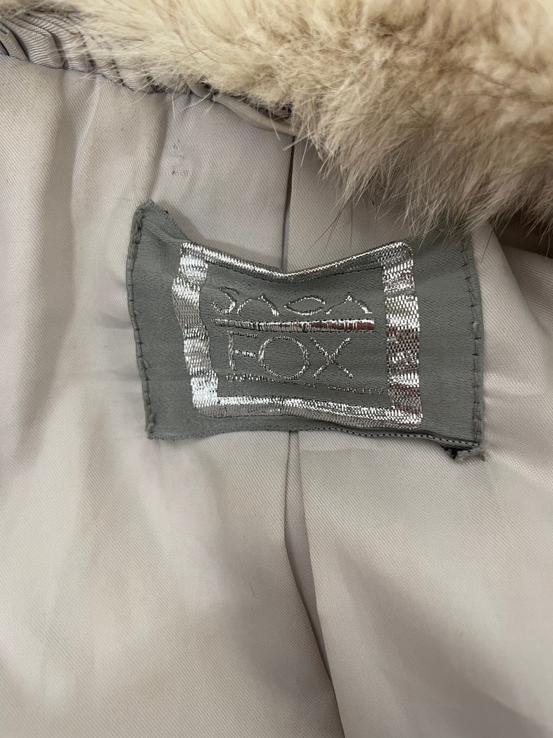 SACA FOX/Coat/M/Fur/WHT/FUR COAT