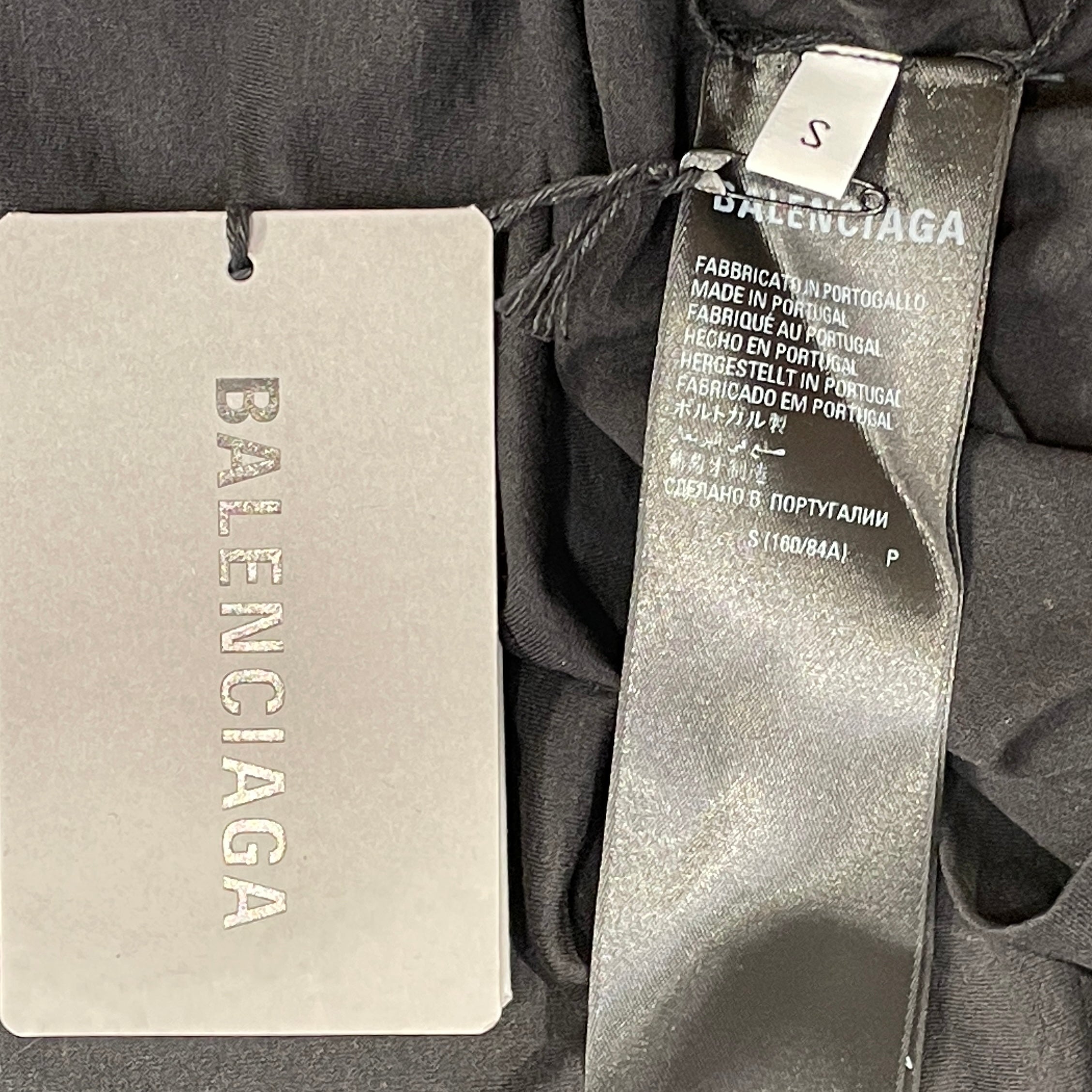 BALENCIAGA/LS T-Shirt/S/Cotton/BLK/MESH LONG SLEEVE view 3