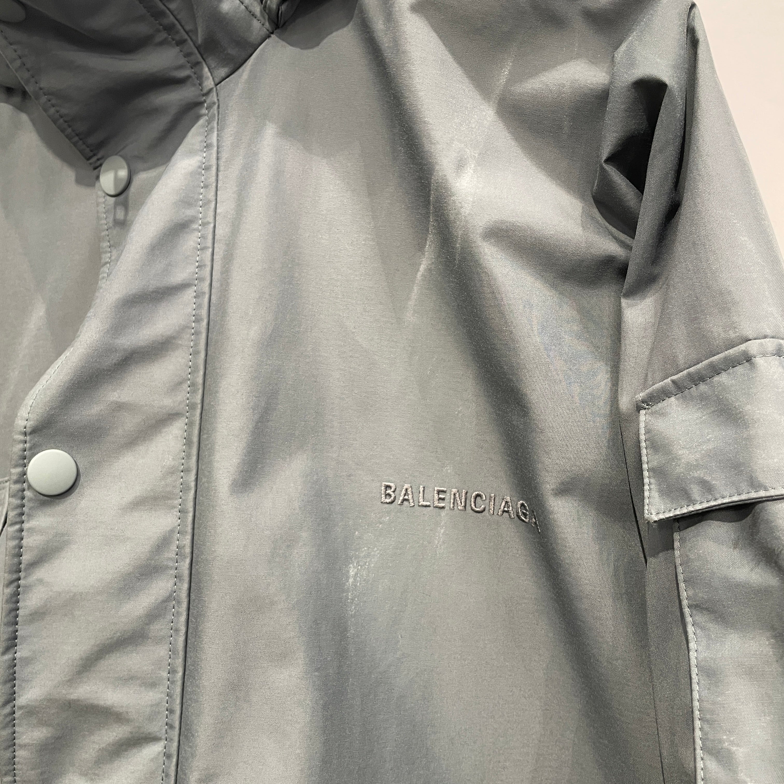 BALENCIAGA/Jacket/44/Polyester/GRY/REFLECTIVE PARKA view 3