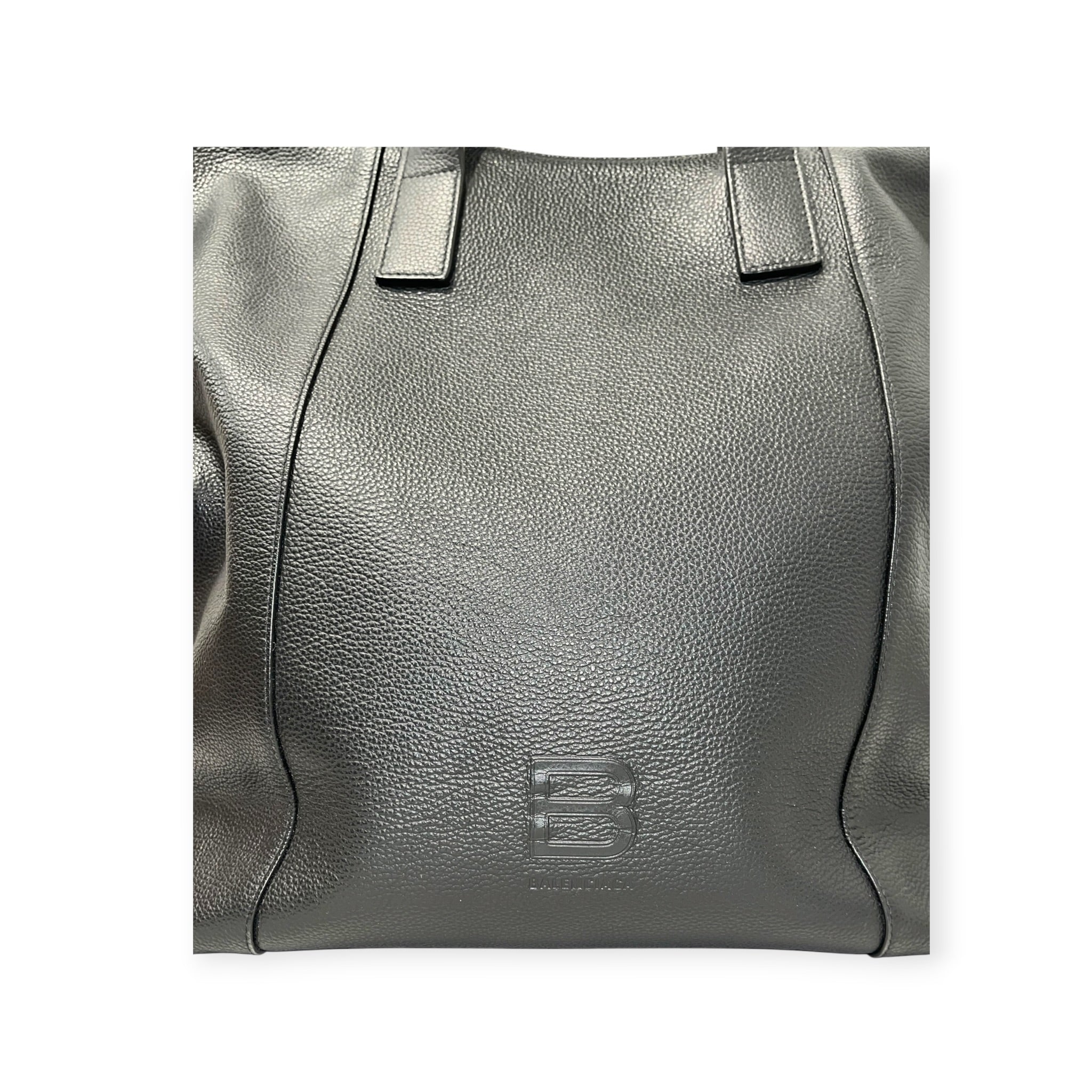BALENCIAGA/Bag/Leather/BLK/HOURGLASS CARRRYALL BAG view 2