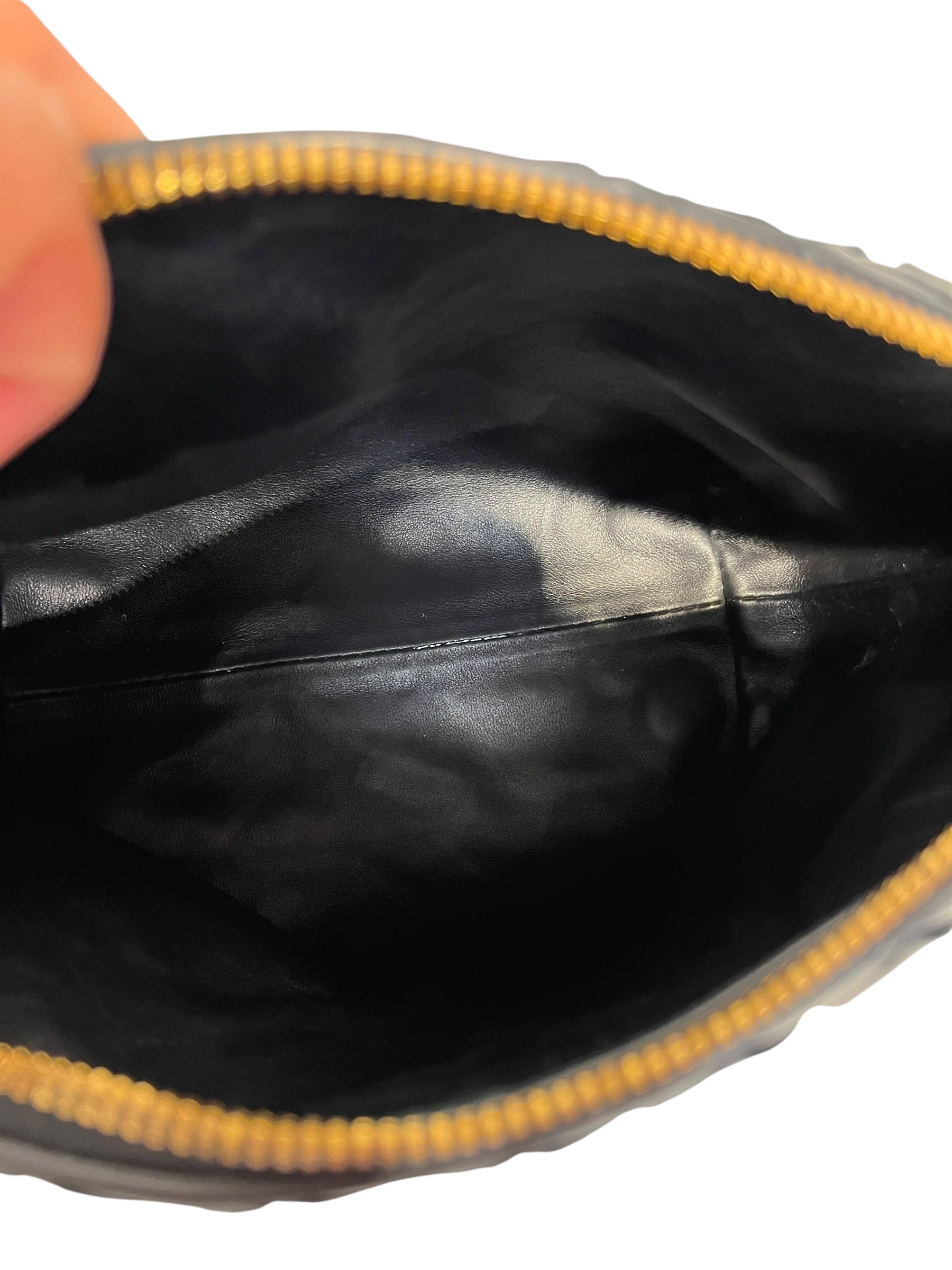 BOTTEGA VENETA/Hand Bag/Leather/BLK/WALLACE MINI WOVEN view 7