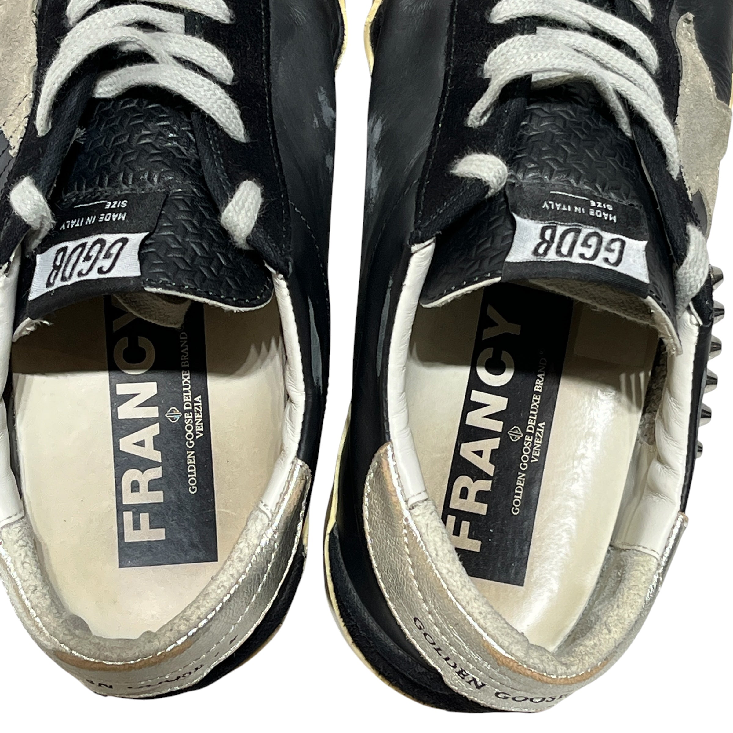 GOLDEN GOOSE/Low-Sneakers/EU 41/Cotton/BLK/Studded view 3