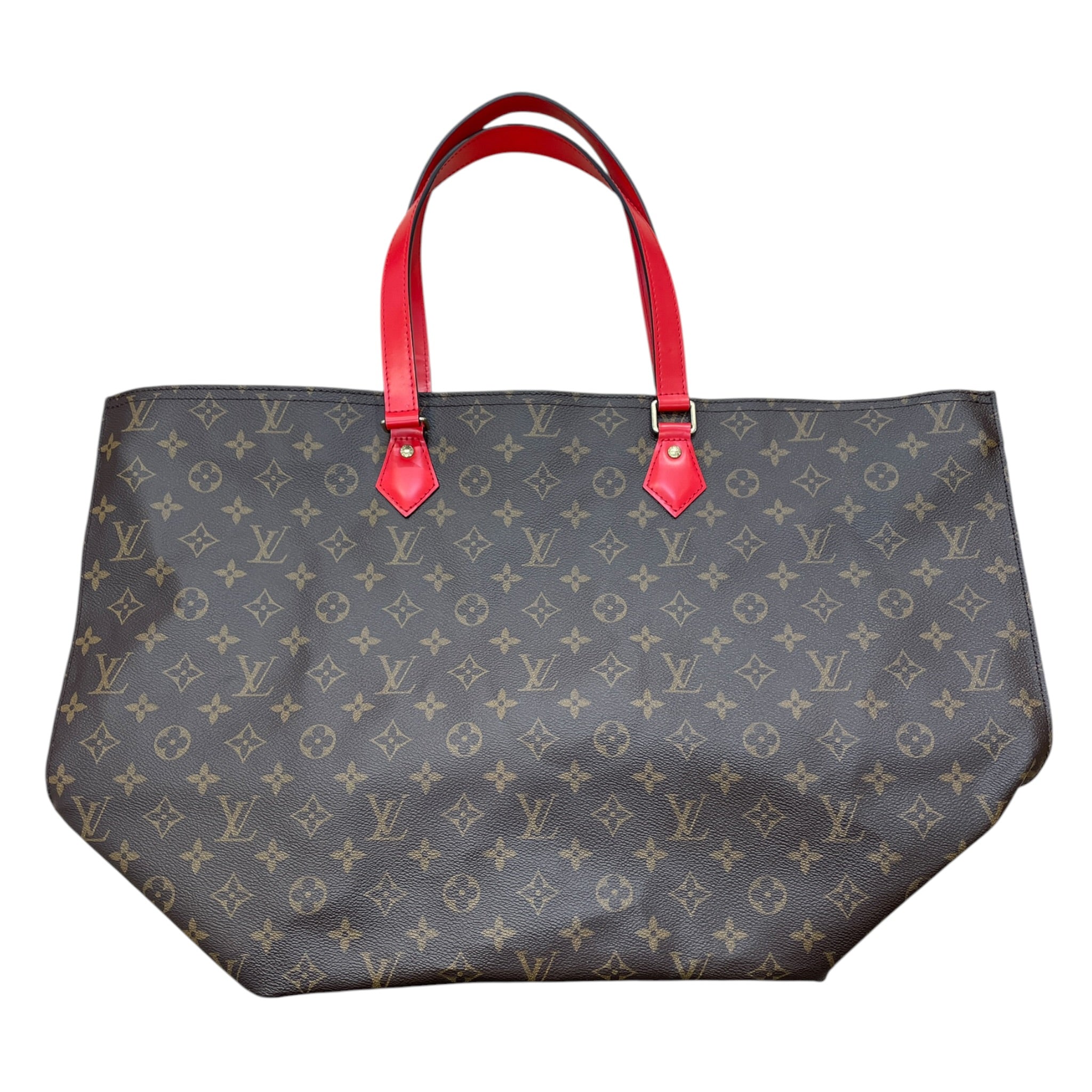 LOUIS VUITTON/Tote Bag/All Over Print/Leather/BRW/never full - view 1