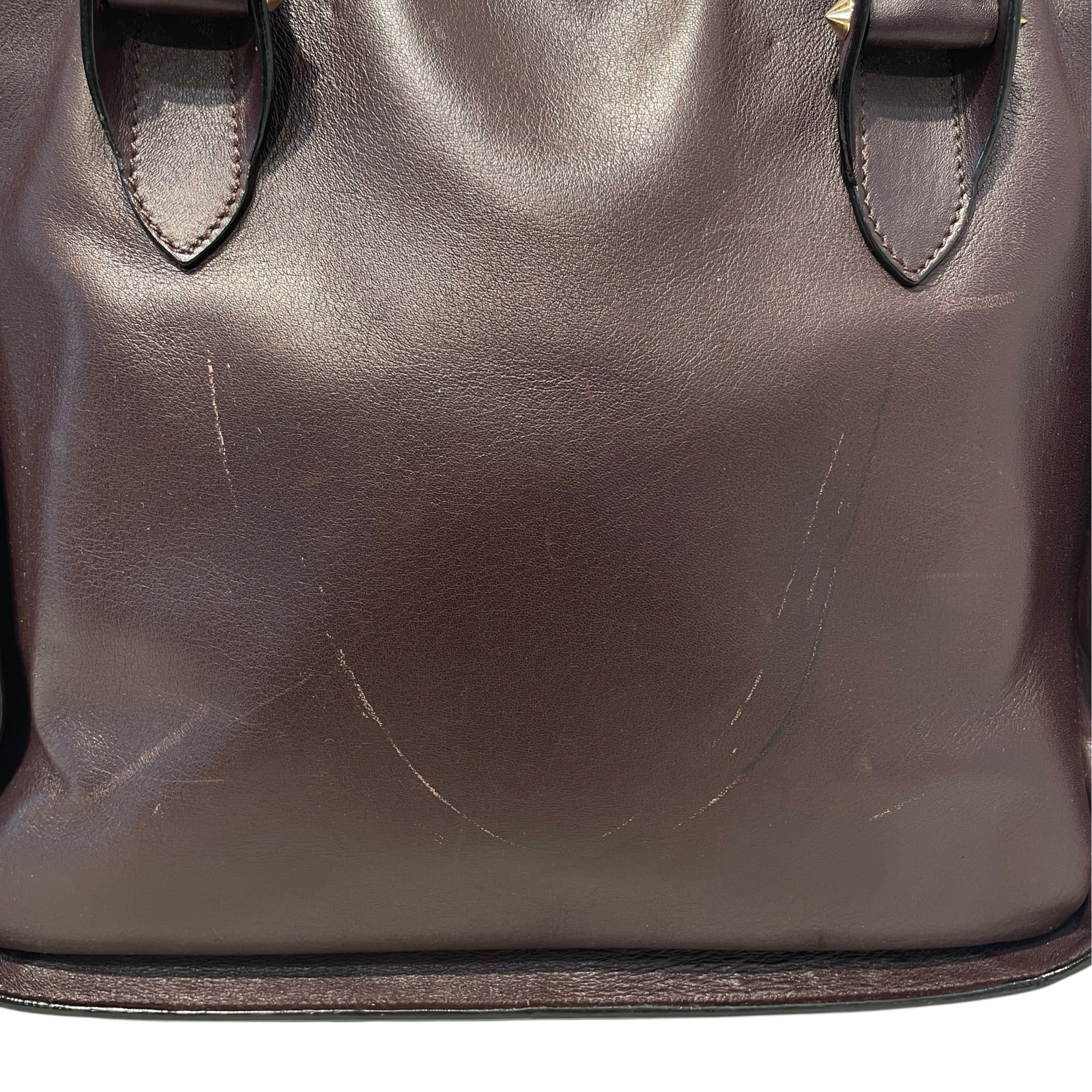 Alexander McQueen/Tote Bag/Leather/BRW/Inside out Shopper Tote view 8