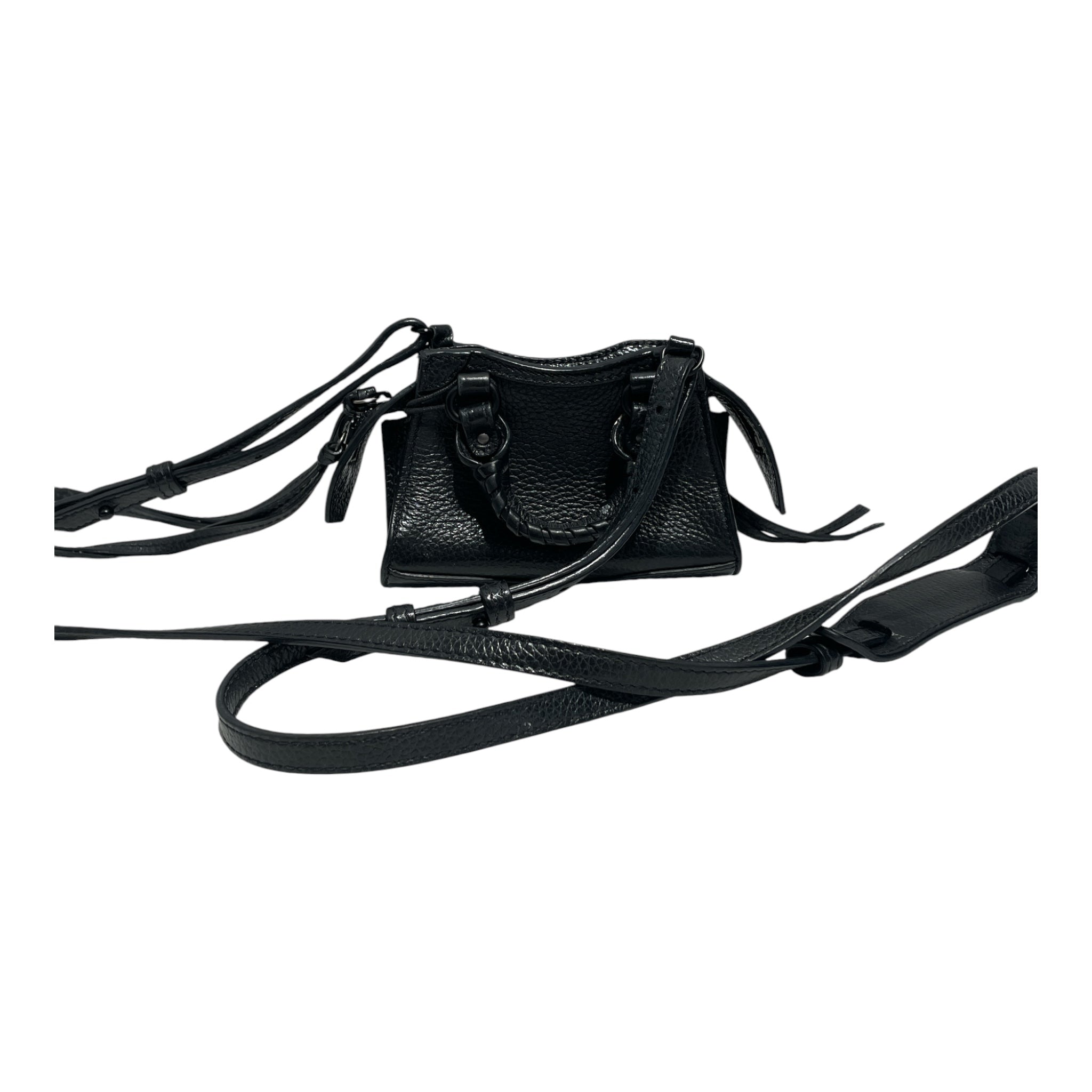 BALENCIAGA/Cross Body Bag/Leather/BLK/Mini City Bag view 2