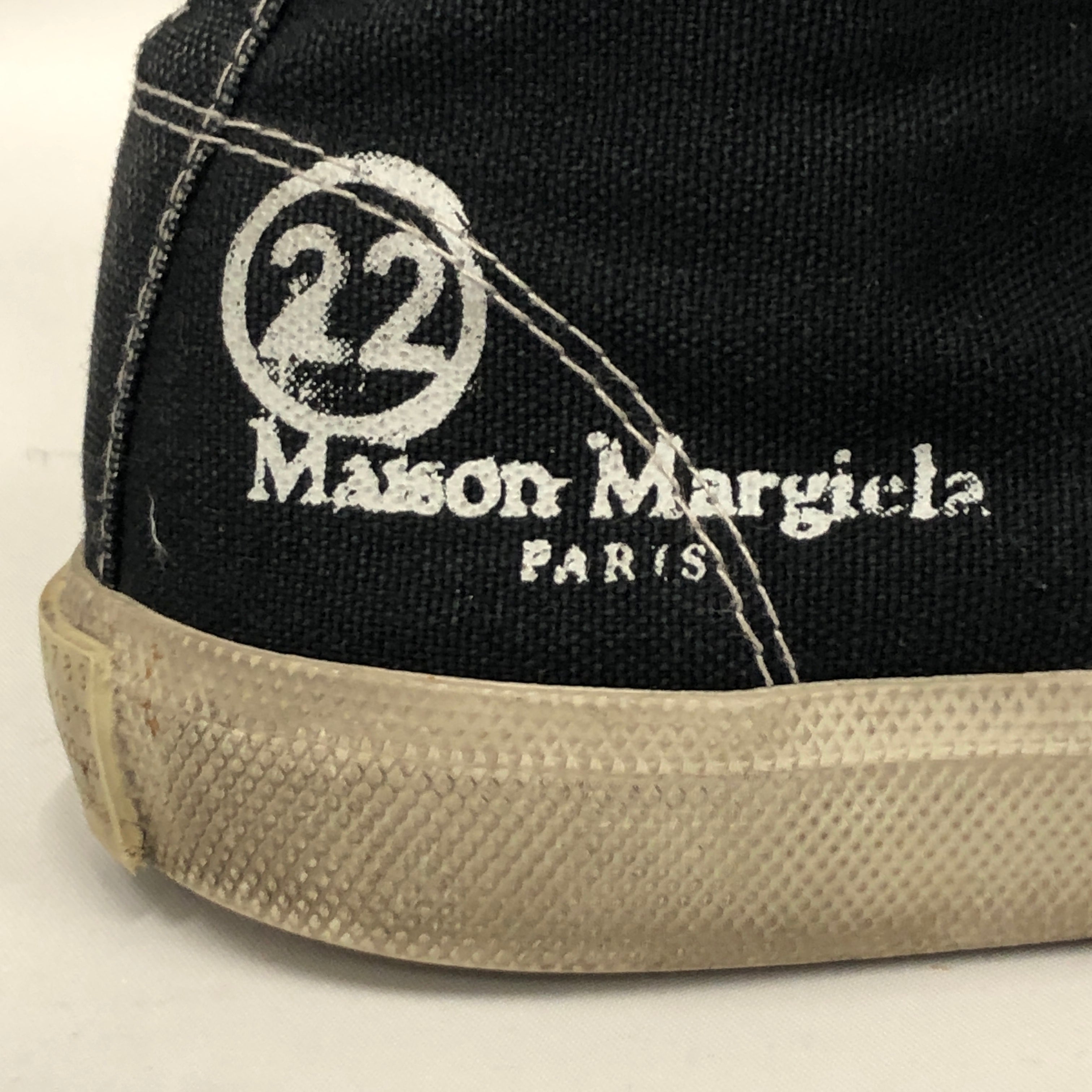 Maison Margiela/Low-Sneakers/EU 36/Cotton/BLK/TABI SNEAKERS view 6