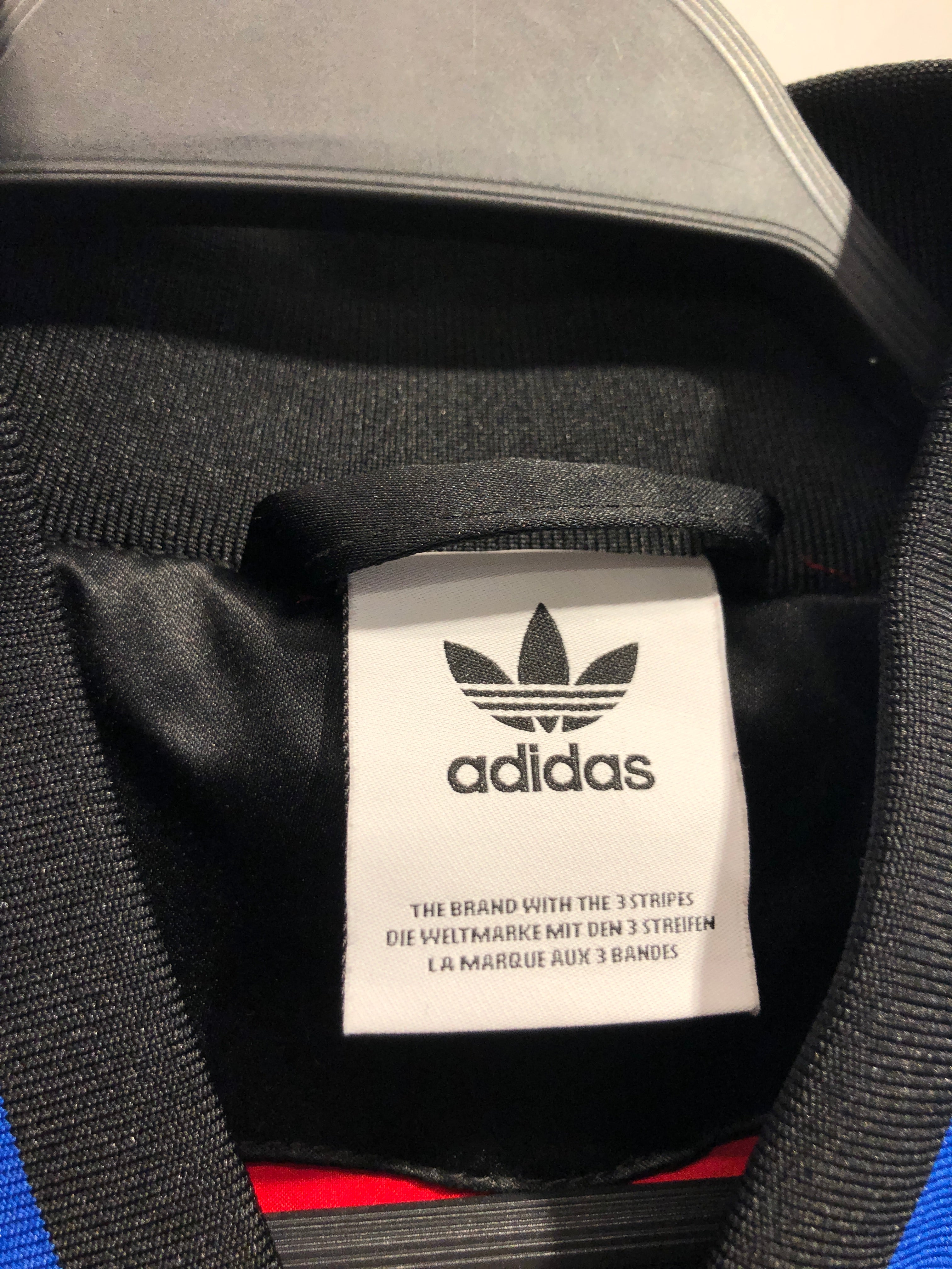 adidas/Jacket/L/Acrylic/BLU/Hollis Crew Bomber view 3