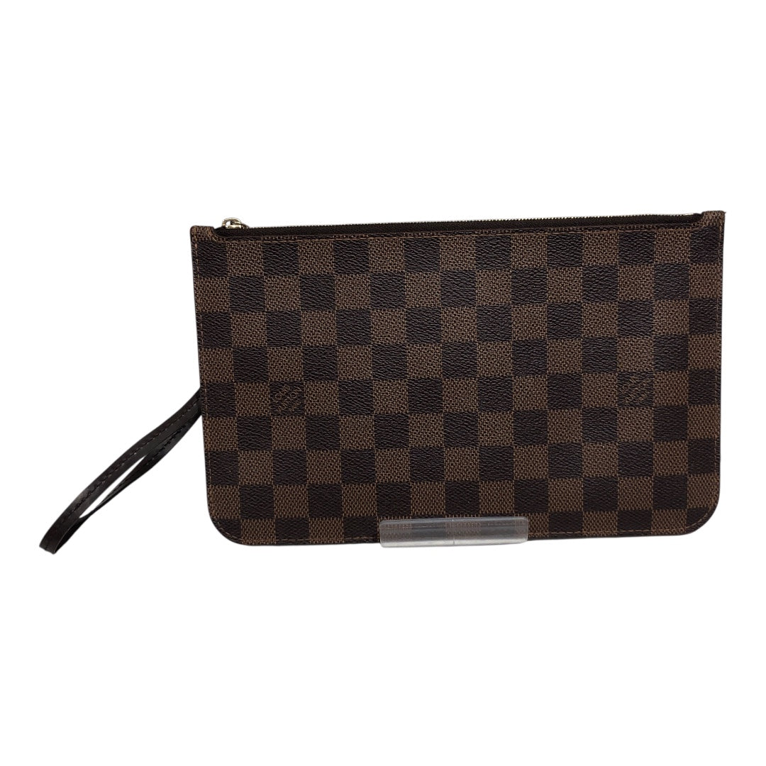LOUIS VUITTON/Clutch Bag/Glen Check/Leather/BRW/Damier Ebene Canvas Check view 1