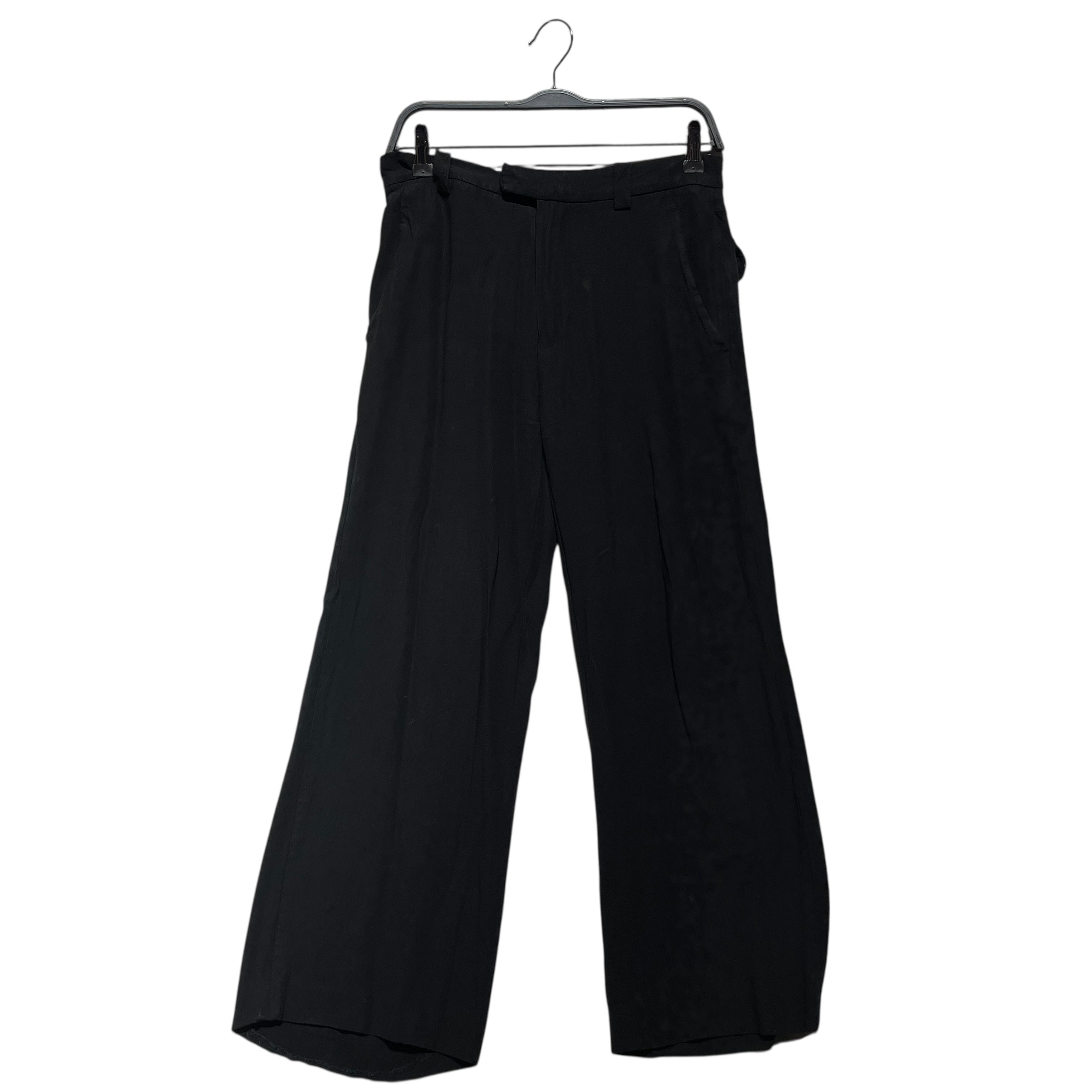 ANN DEMEULEMEESTER/Straight Pants/36/Cotton/BLK/Straight Leg Trousers view 1